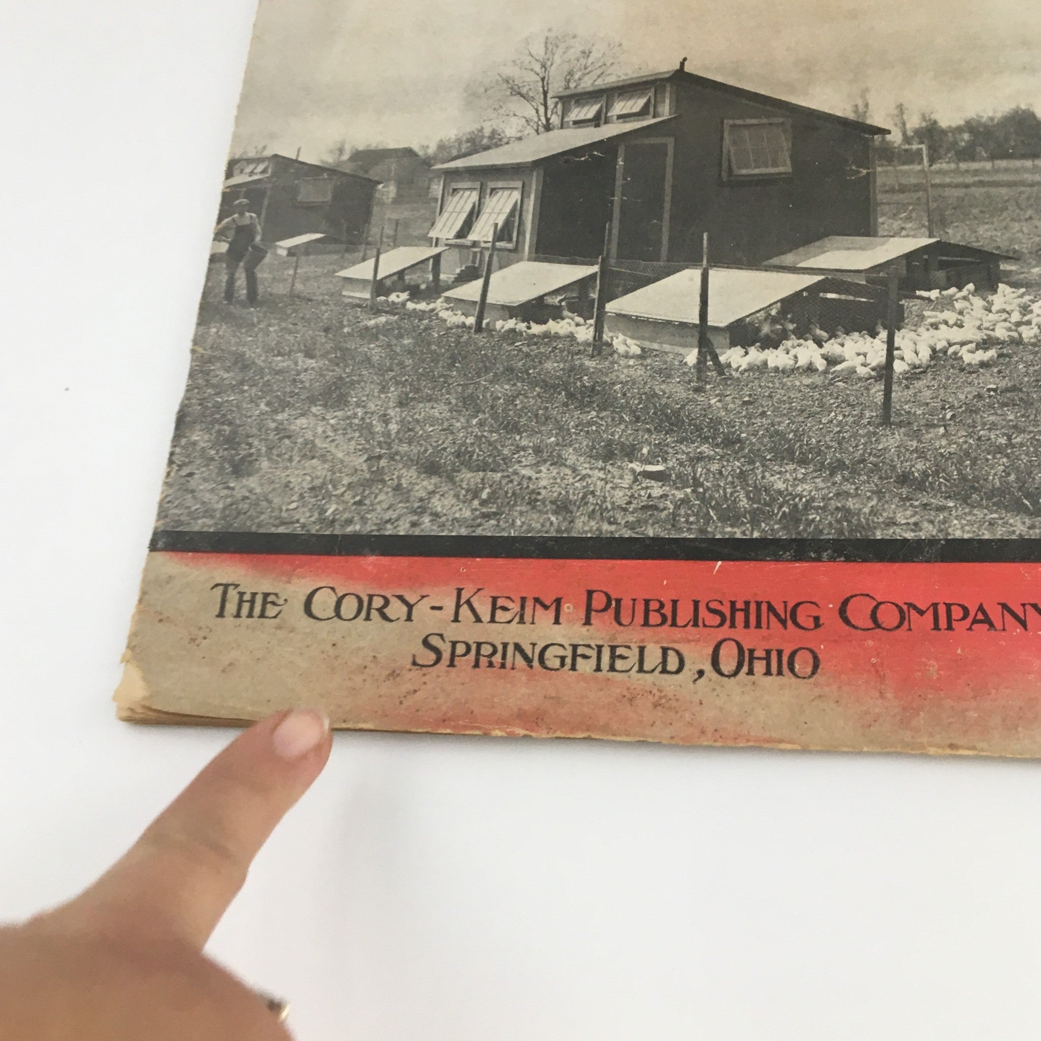Close-up image of the VTG Poultry Success Magazine April 1927, highlighting the publication details with The Cory-Keim Publishing Company, Springfield, Ohio.