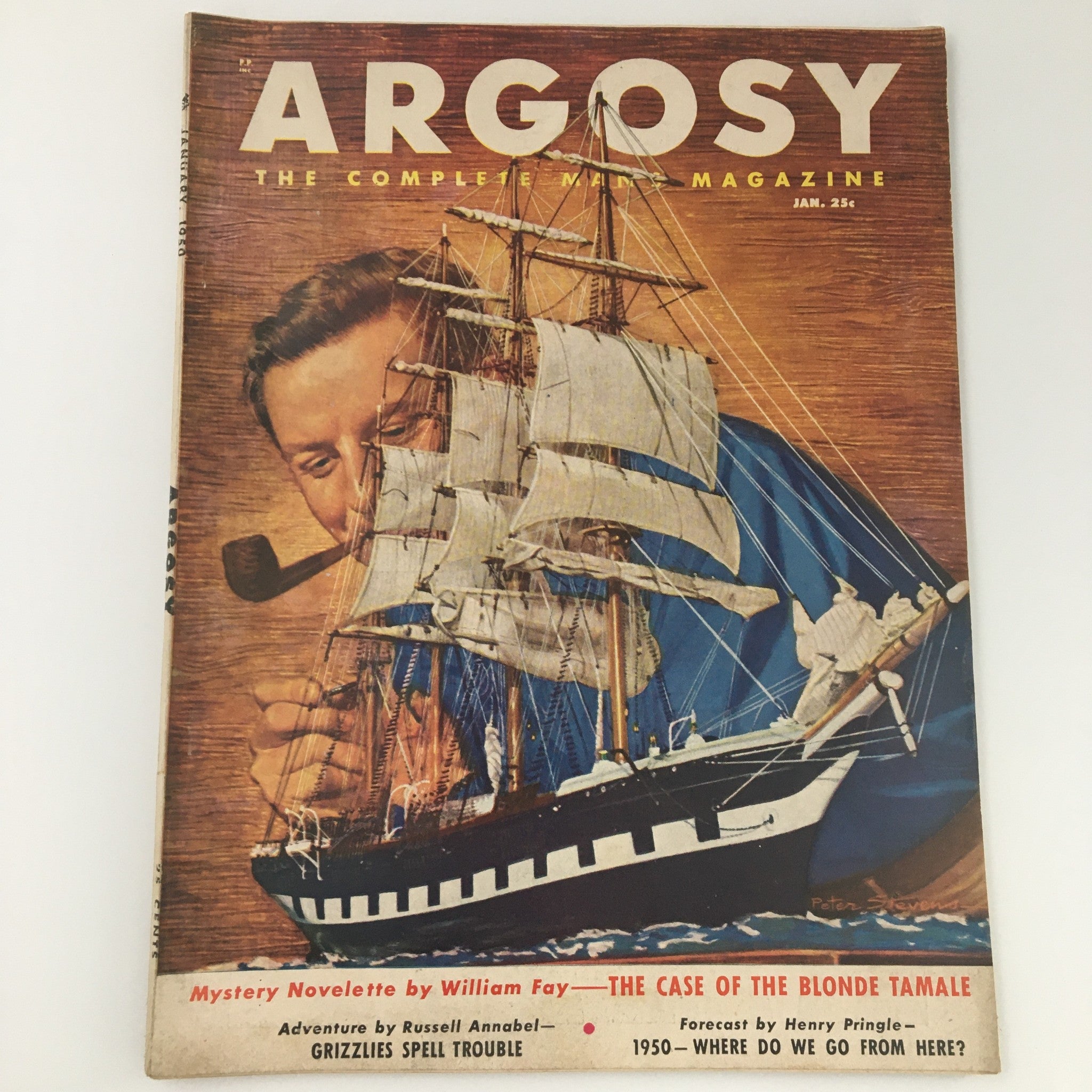 VTG Argosy Magazine January 1950 The Nazi's Won't Give Up Feature, Newsstand