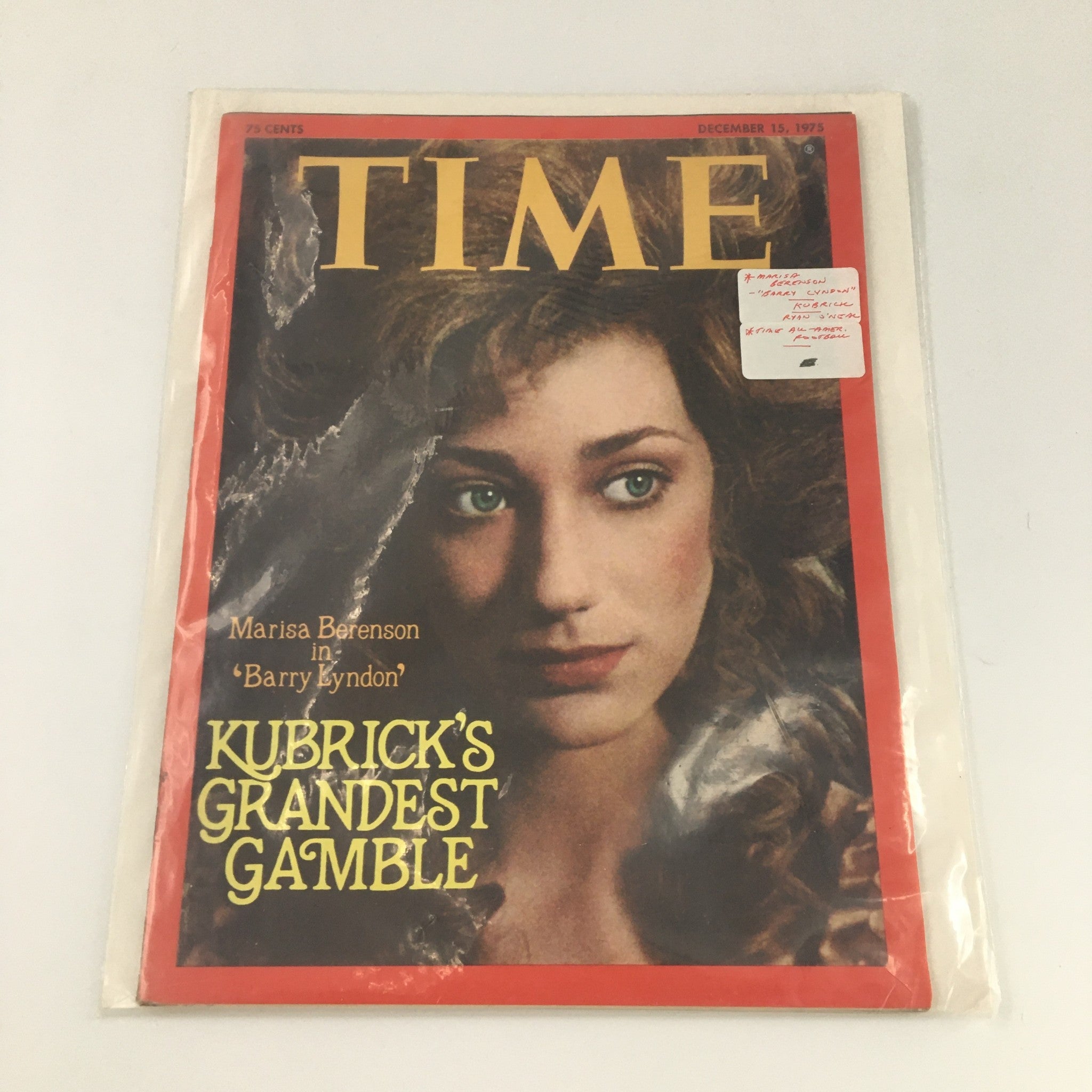 VTG Time Magazine December 15 1975 Maria Berenson Cover and Feature, Newsstand