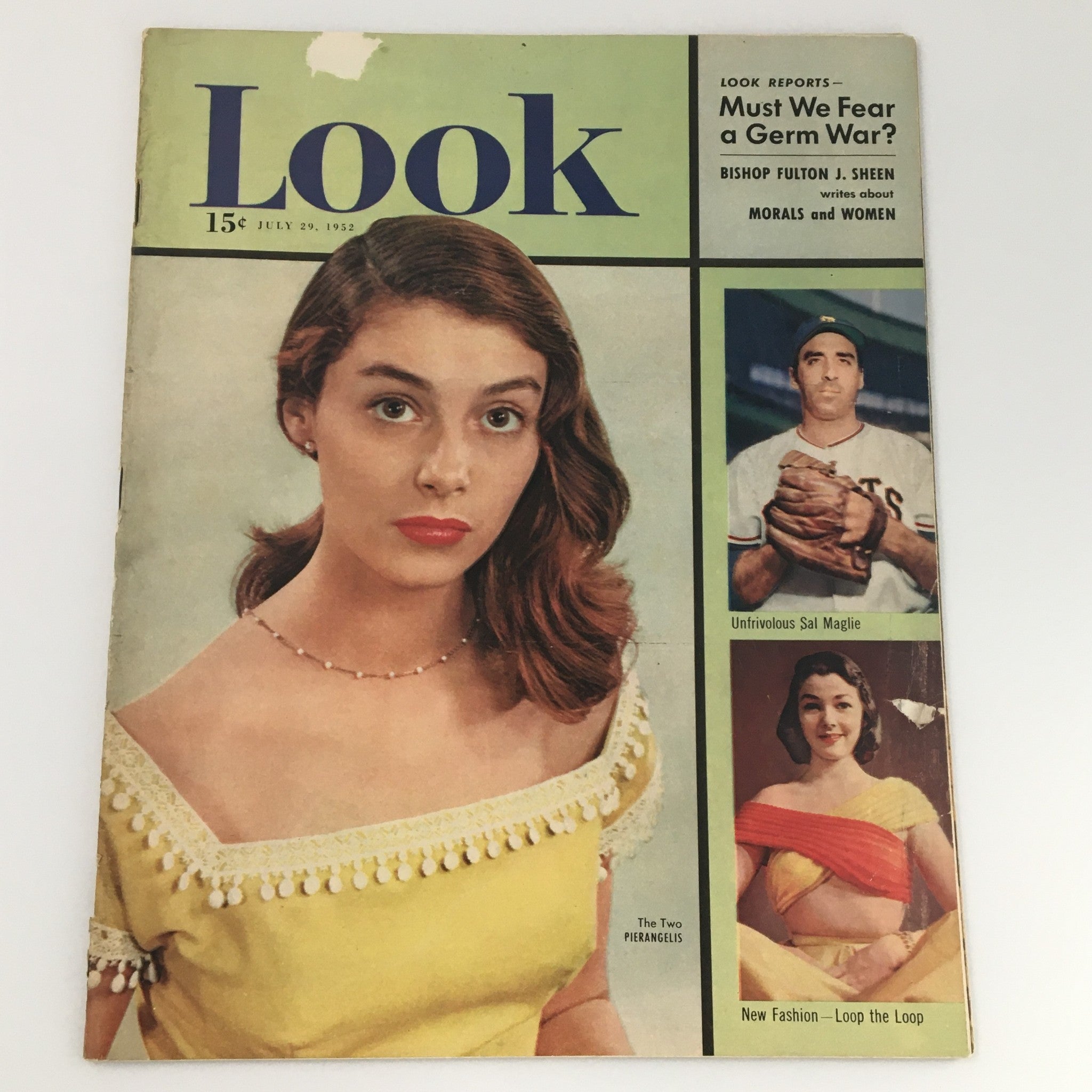 VTG Look Magazine July 29 1952 Actress Pier Angeli Cover and Feature, Newsstand