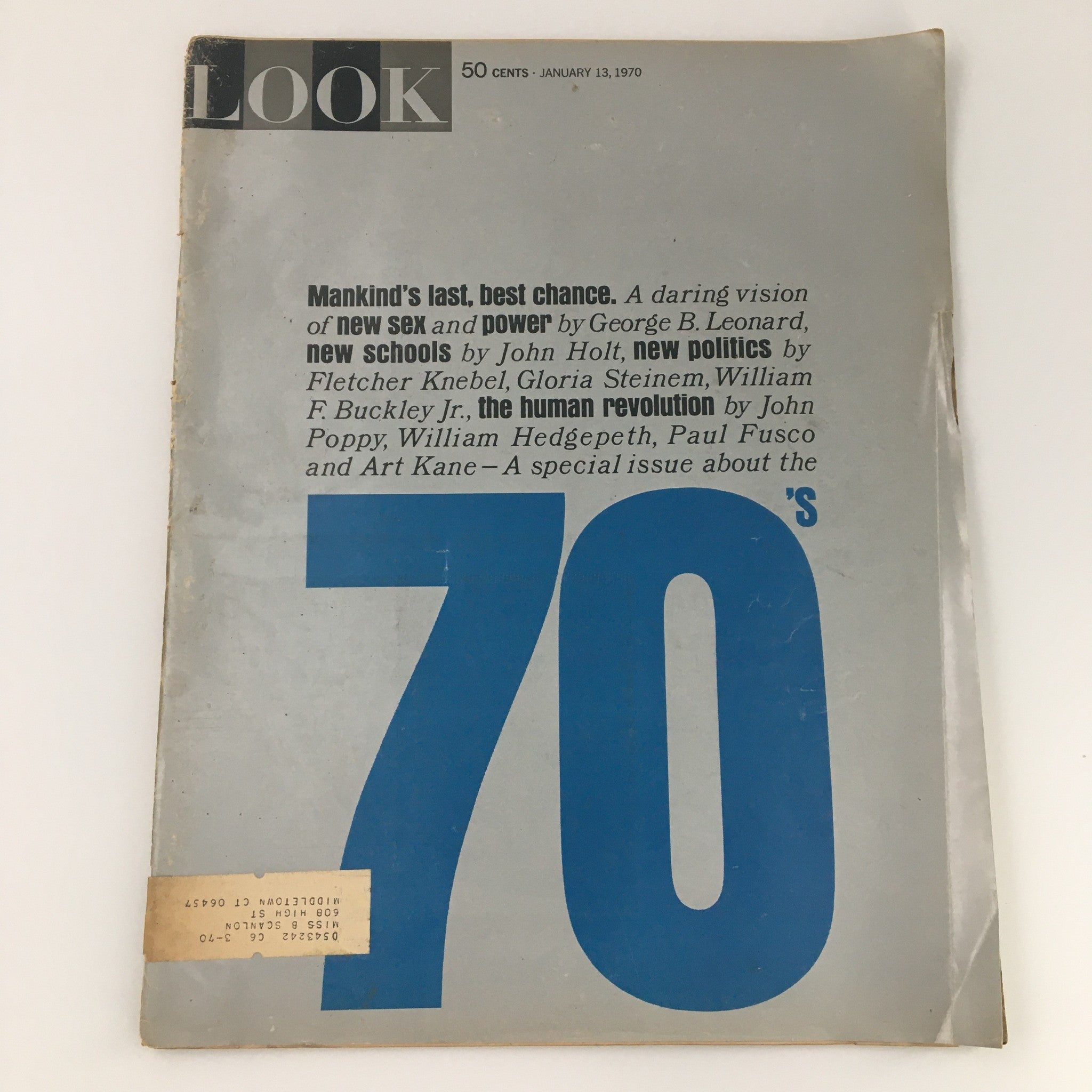 VTG Look Magazine January 13 1970 New Politics Feature by Fletcher Knebel