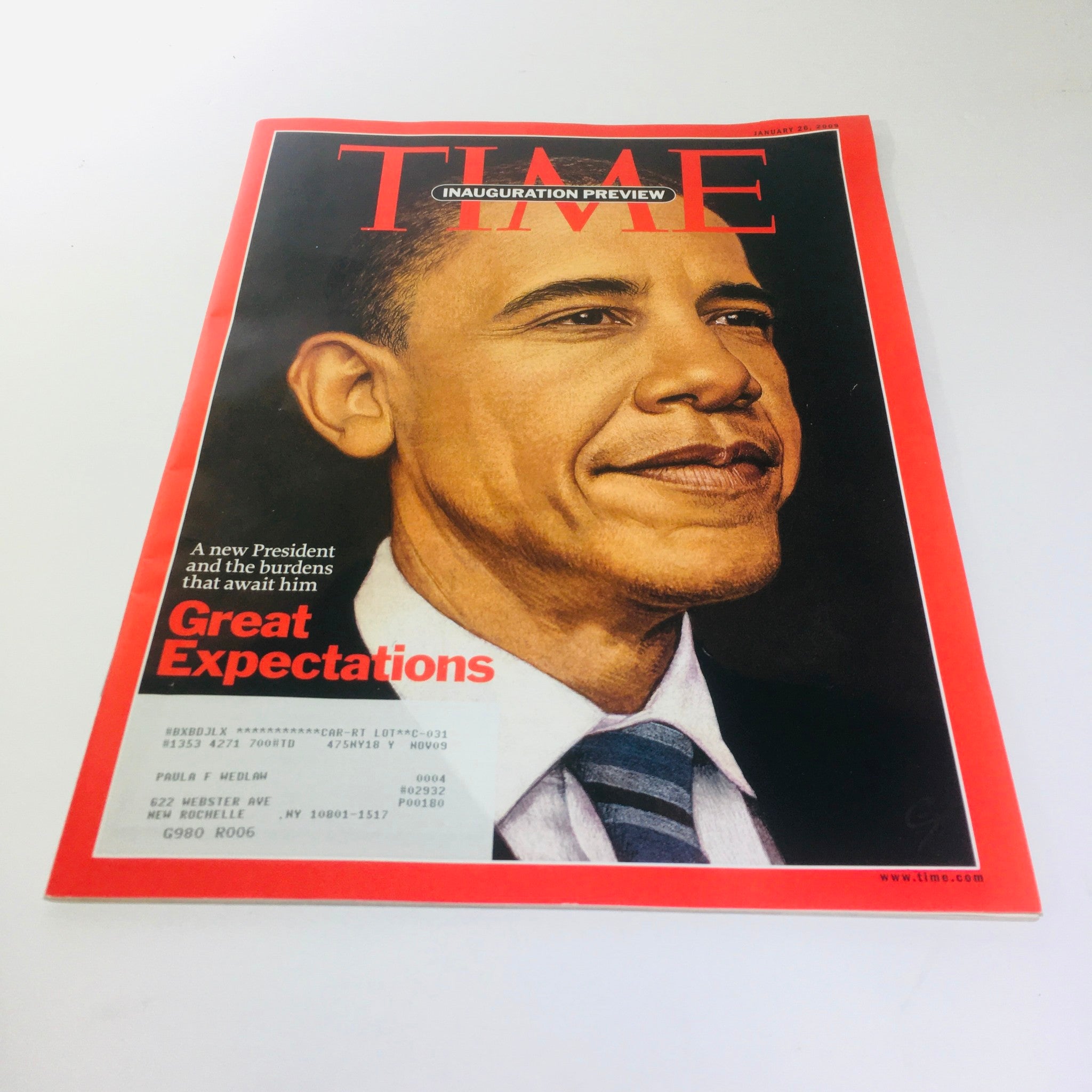 Time Magazine: Jan 26 2009 - Barrack Obama: Great Expectations