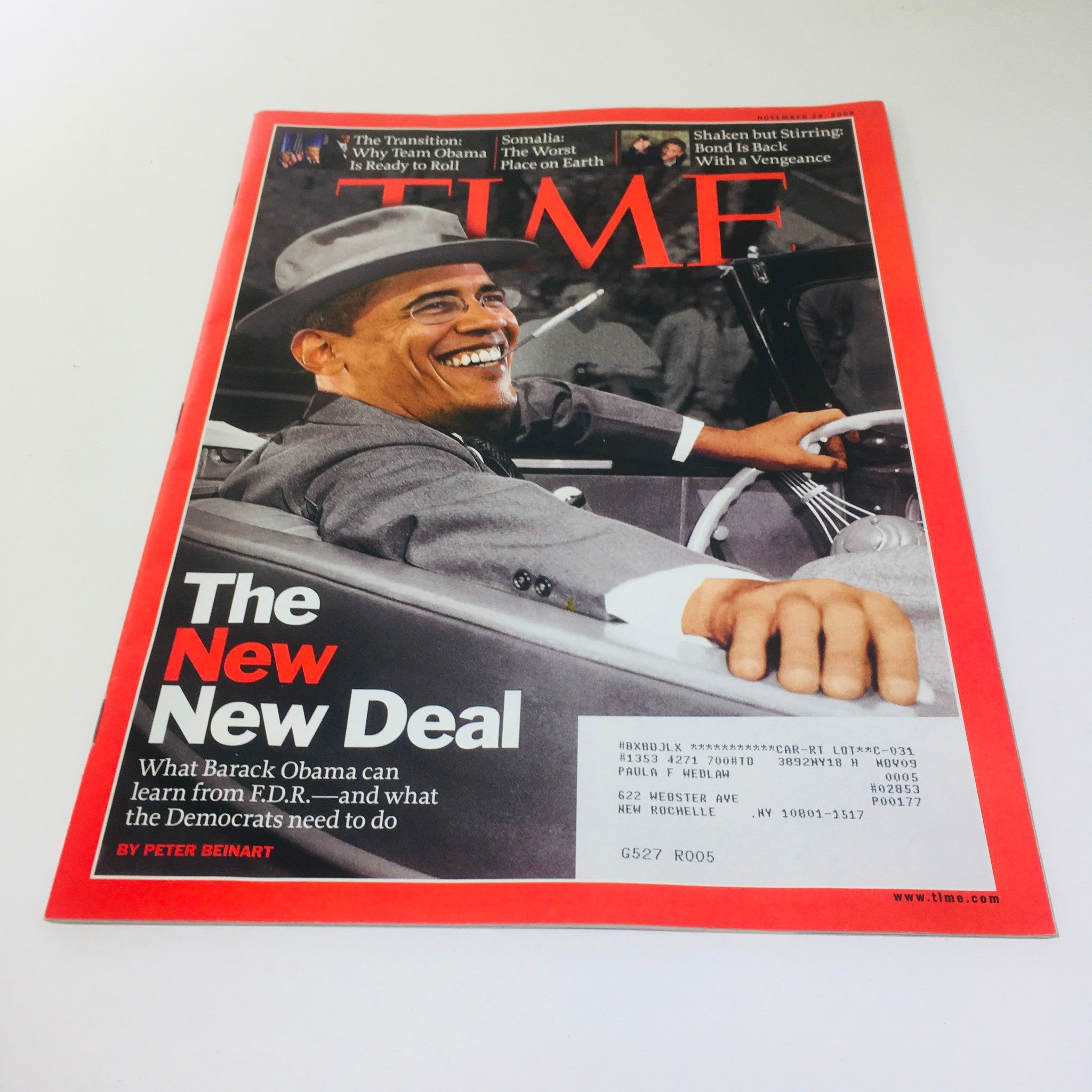 Time Magazine: Nov 24 2008 - Barrack Obama: The New, New Deal