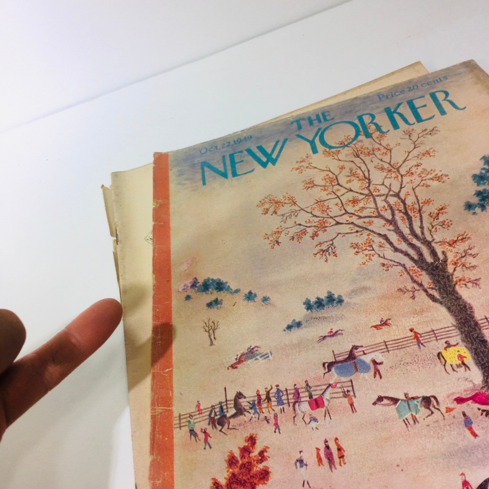 The New Yorker October 22 1949 Full Magazine Theme Cover by Joseph Low