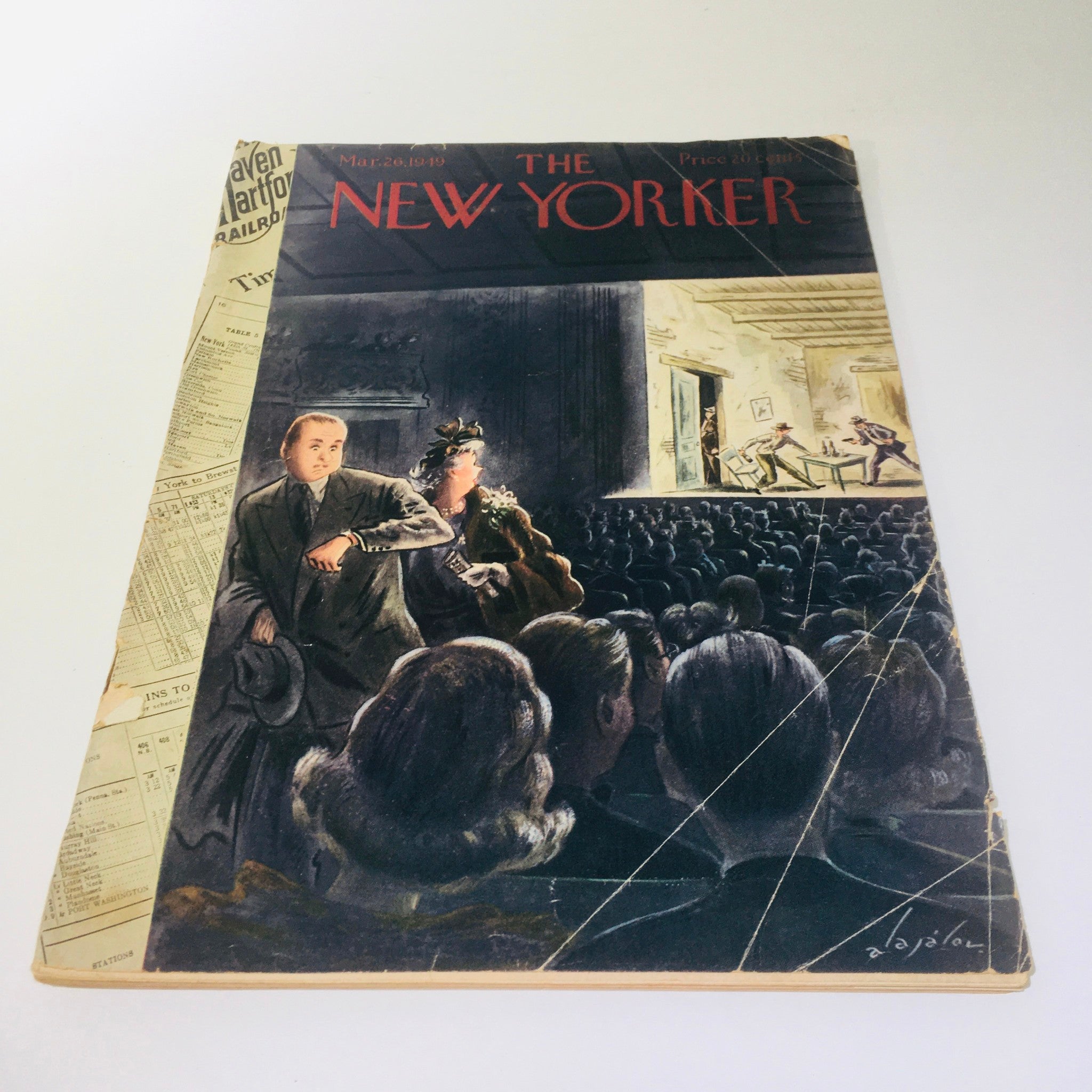 The New Yorker March 26 1949 Full  Magazine Theme Cover by William Mangold