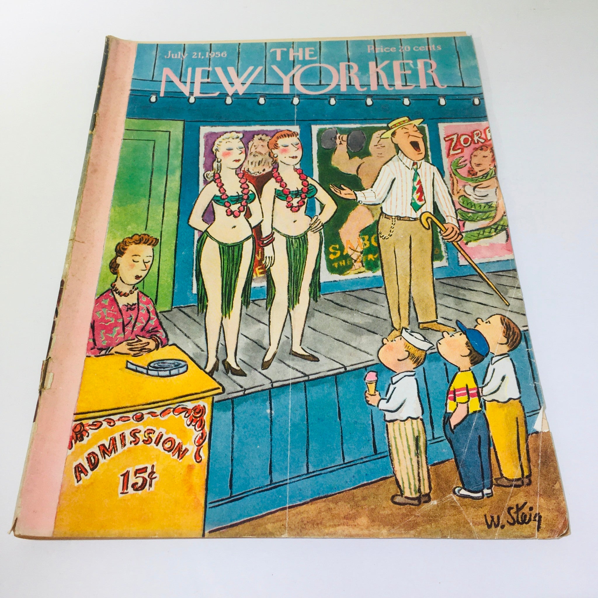 The New Yorker Magazine July 21 1956- Full Theme Cover by William Steig