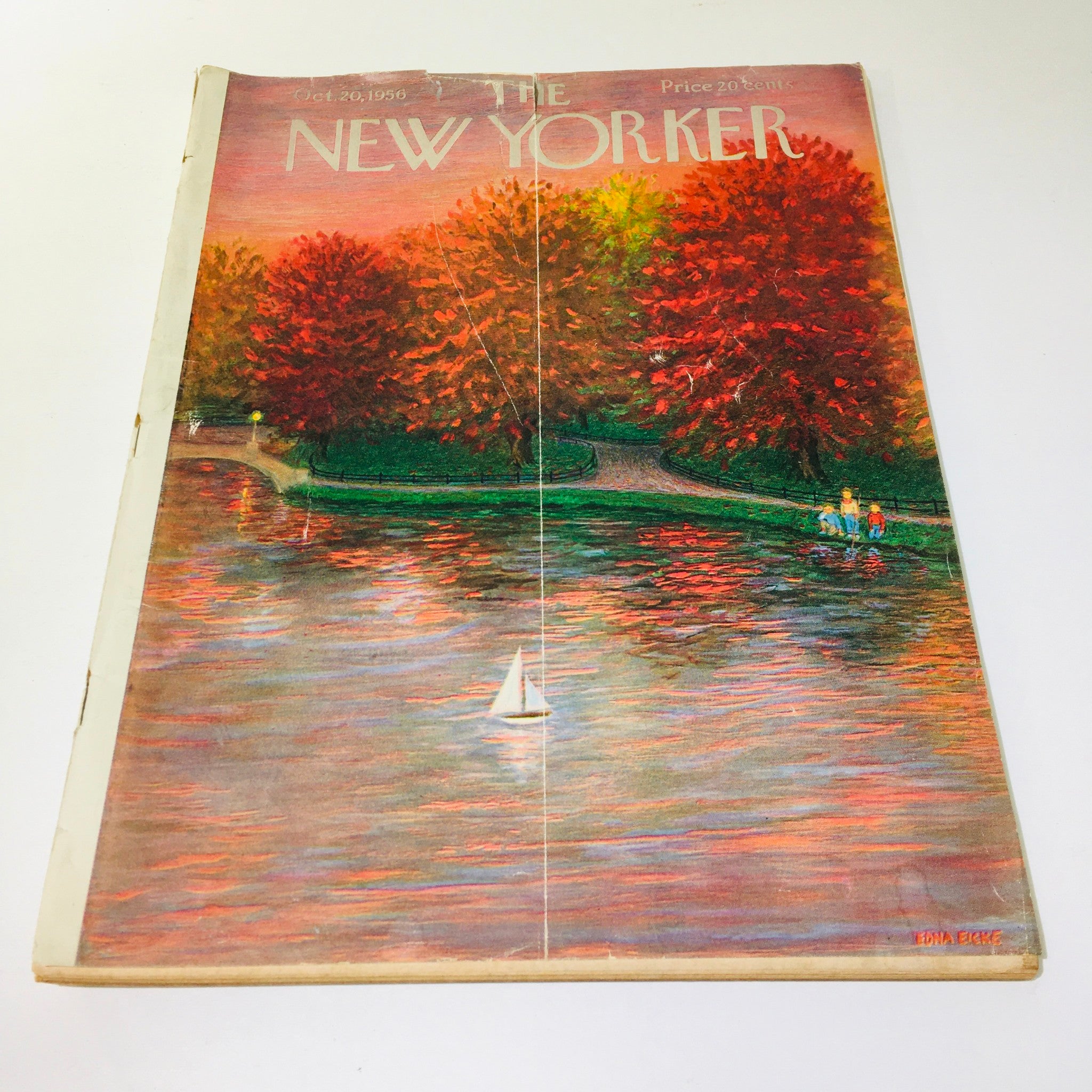 The New Yorker Magazine October 20 1956 Full Theme Cover by Edna Eicke