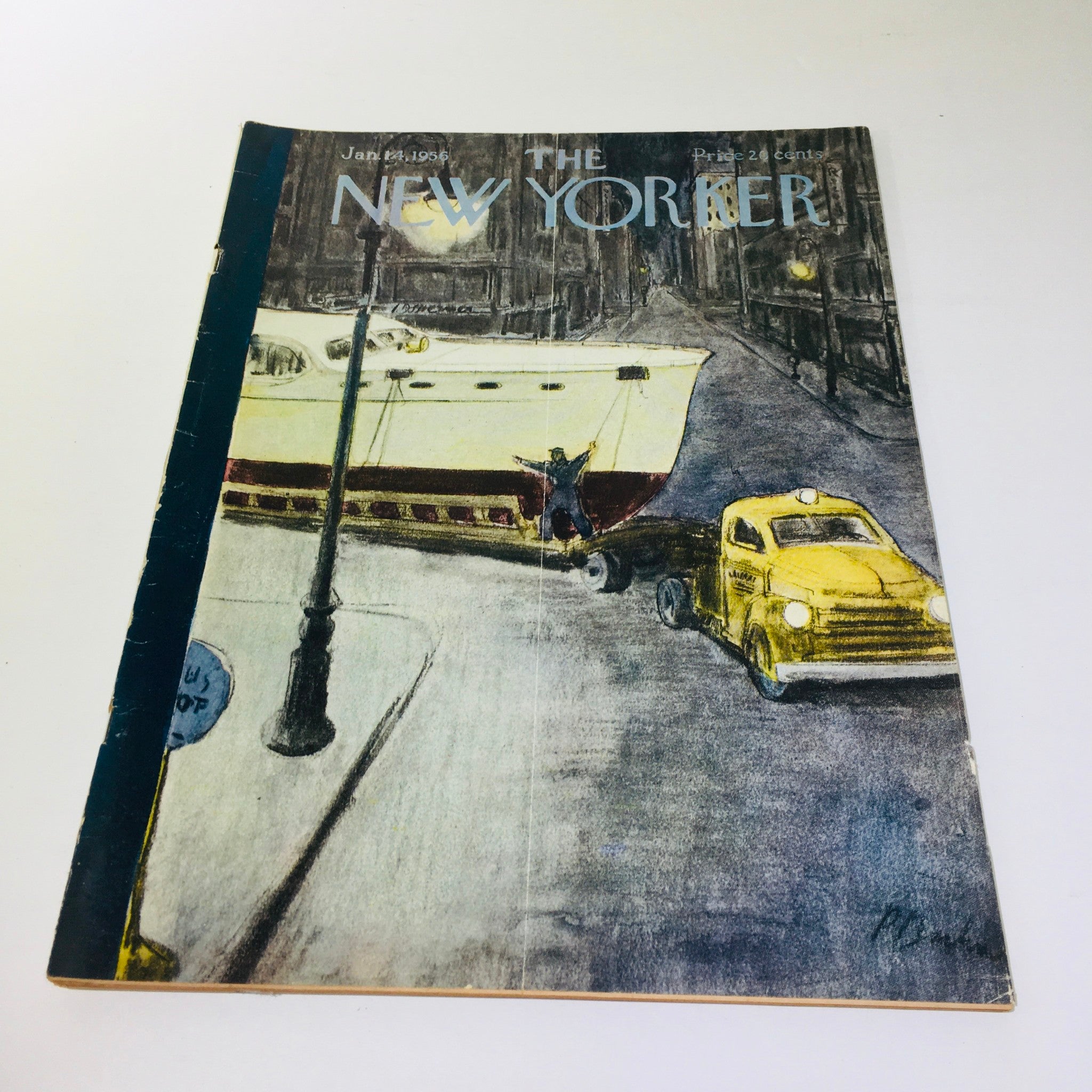 The New Yorker Magazine January 14 1956 Full Theme Cover by Perry Barlow