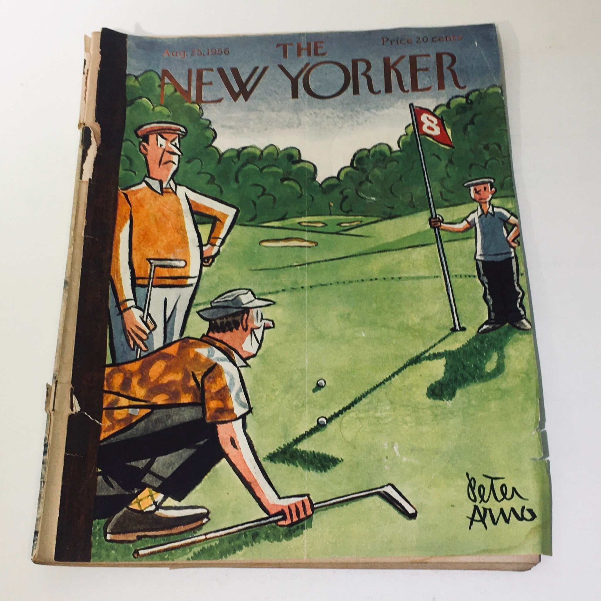 The New Yorker Magazine August 25 1956 Full Theme Cover by Peter Arno