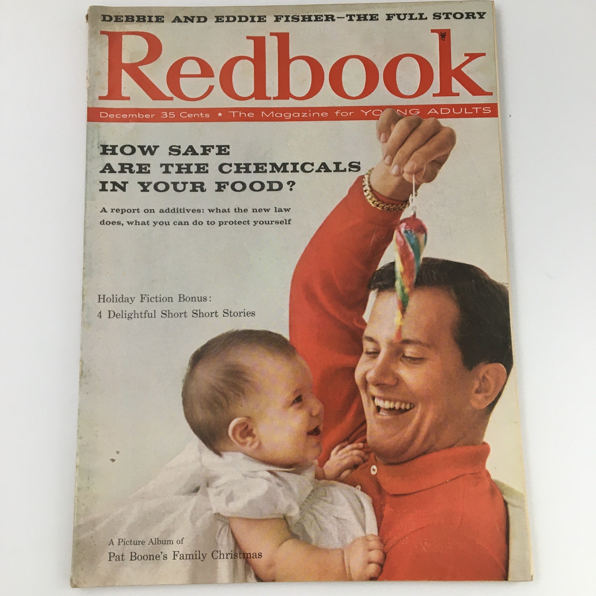 VTG Redbook Magazine December 1958 Pat Boone's Family Cover Feature, Newsstand