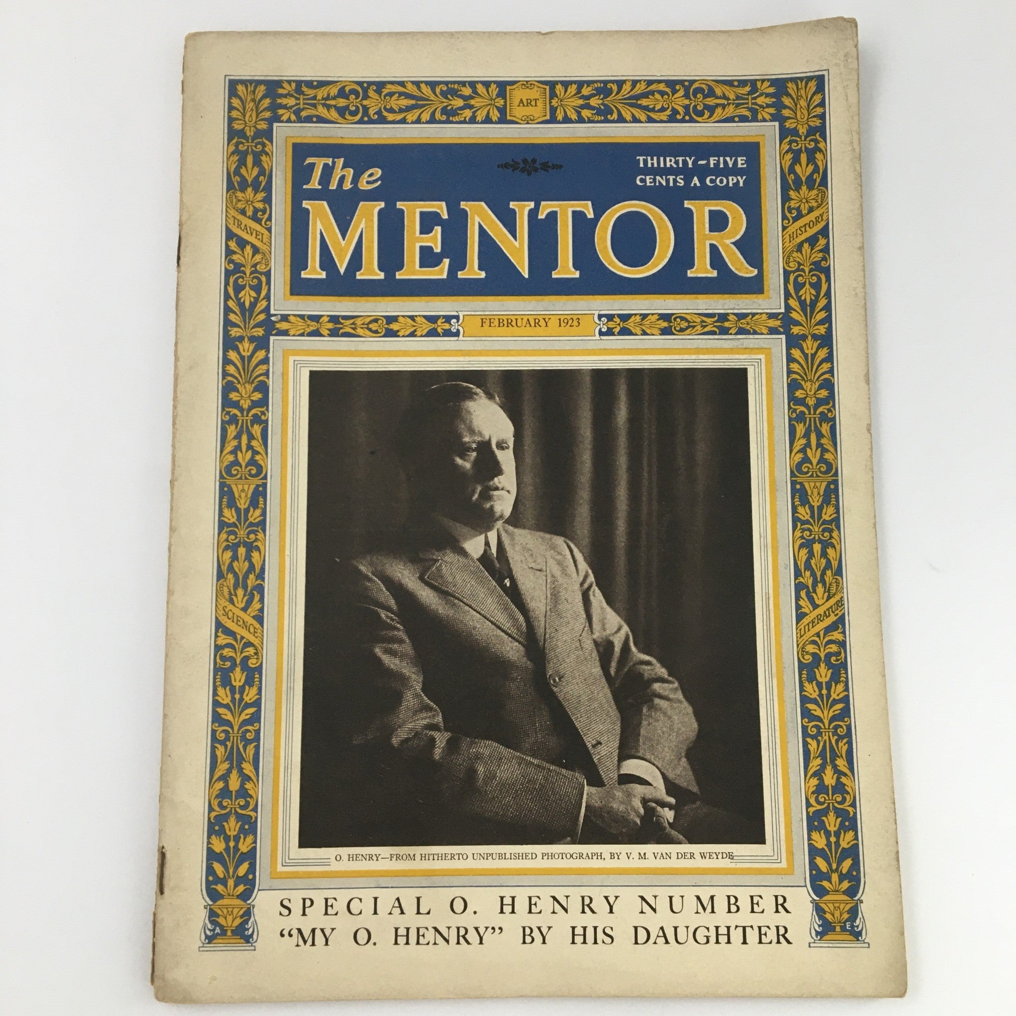 VTG The Mentor Magazine February 1923 Writer O. Henry Cover Feature, Newsstand