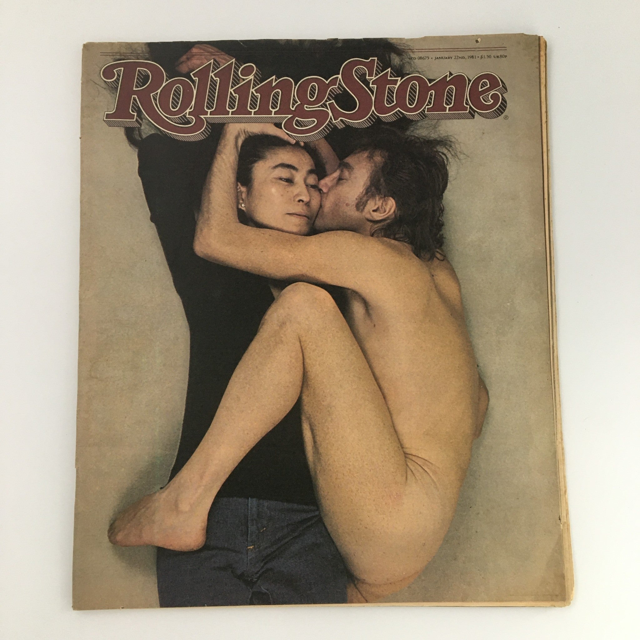 VTG Rolling Stone Magazine January 22 1981 Yoko Ono John Lennon Cover, Newsstand