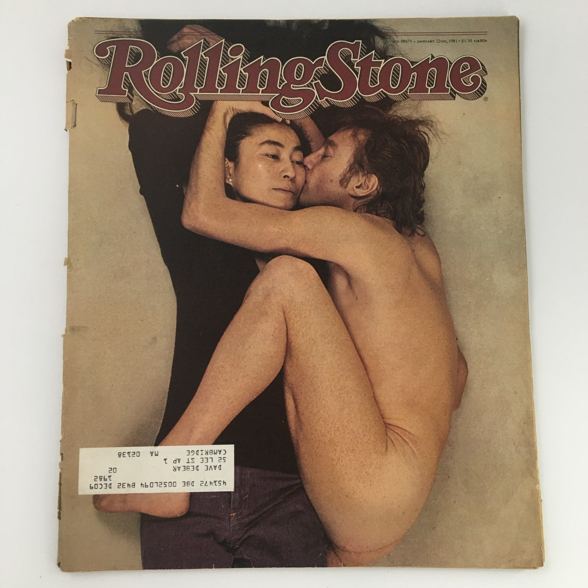 VTG Rolling Stone Magazine January 22 1981 Yoko Ono and Husband John Lenn