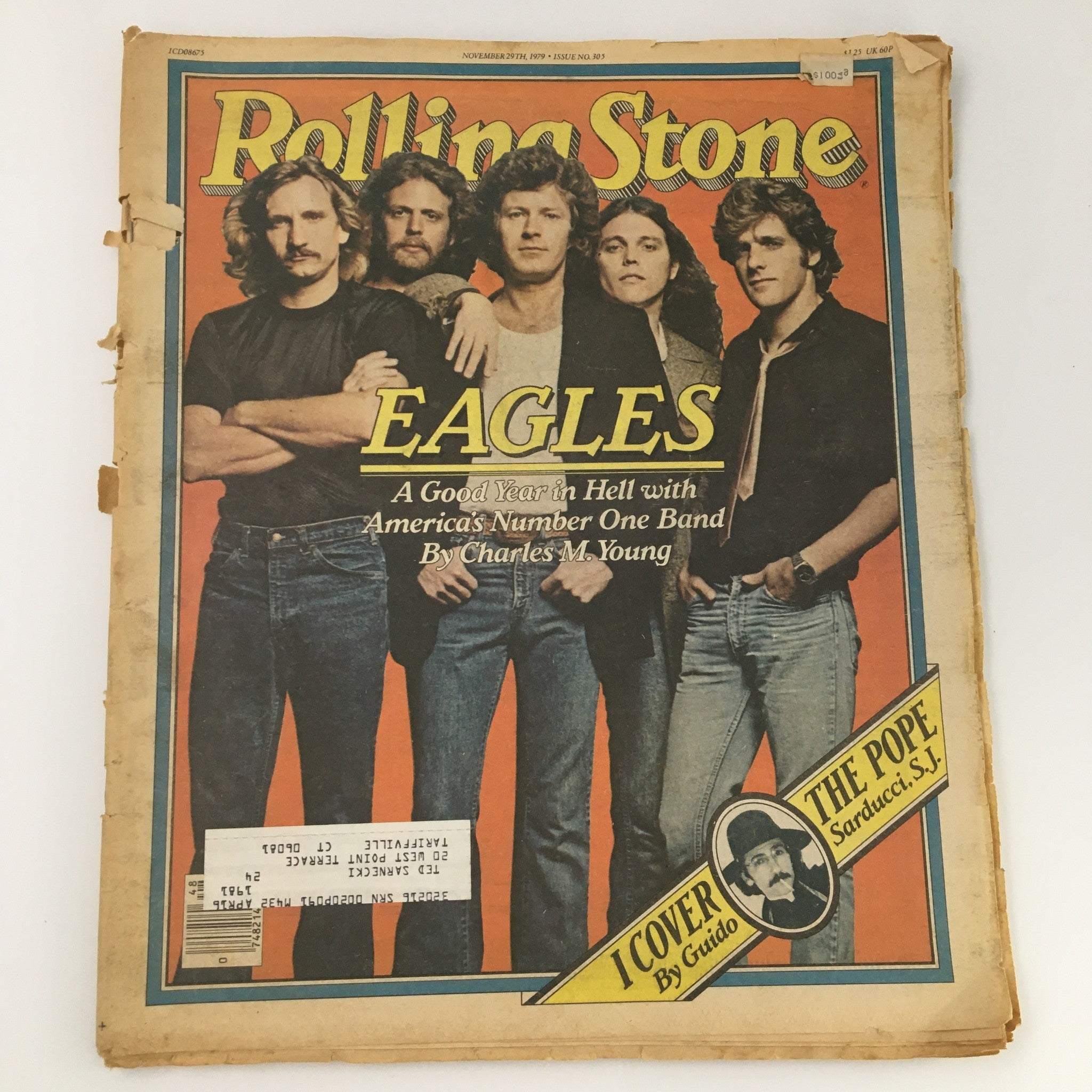 VTG Rolling Stone Magazine November 29 1979 Issue #305 The Eagles Cover Feature