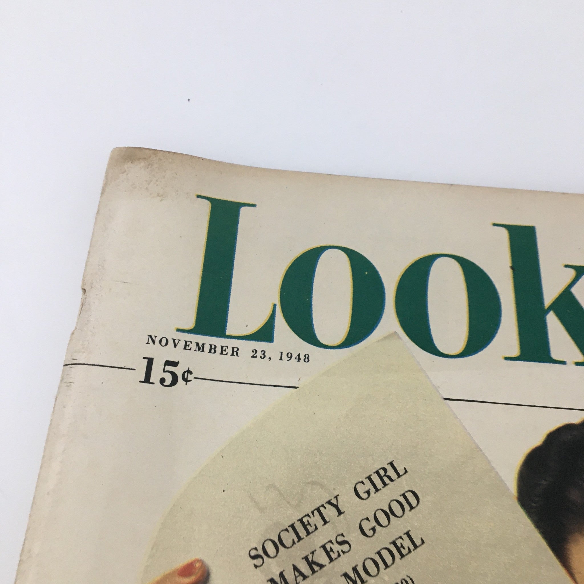 VTG Look Magazine November 23 1948 Model Wendy Burden Cover Feature, Newsstand