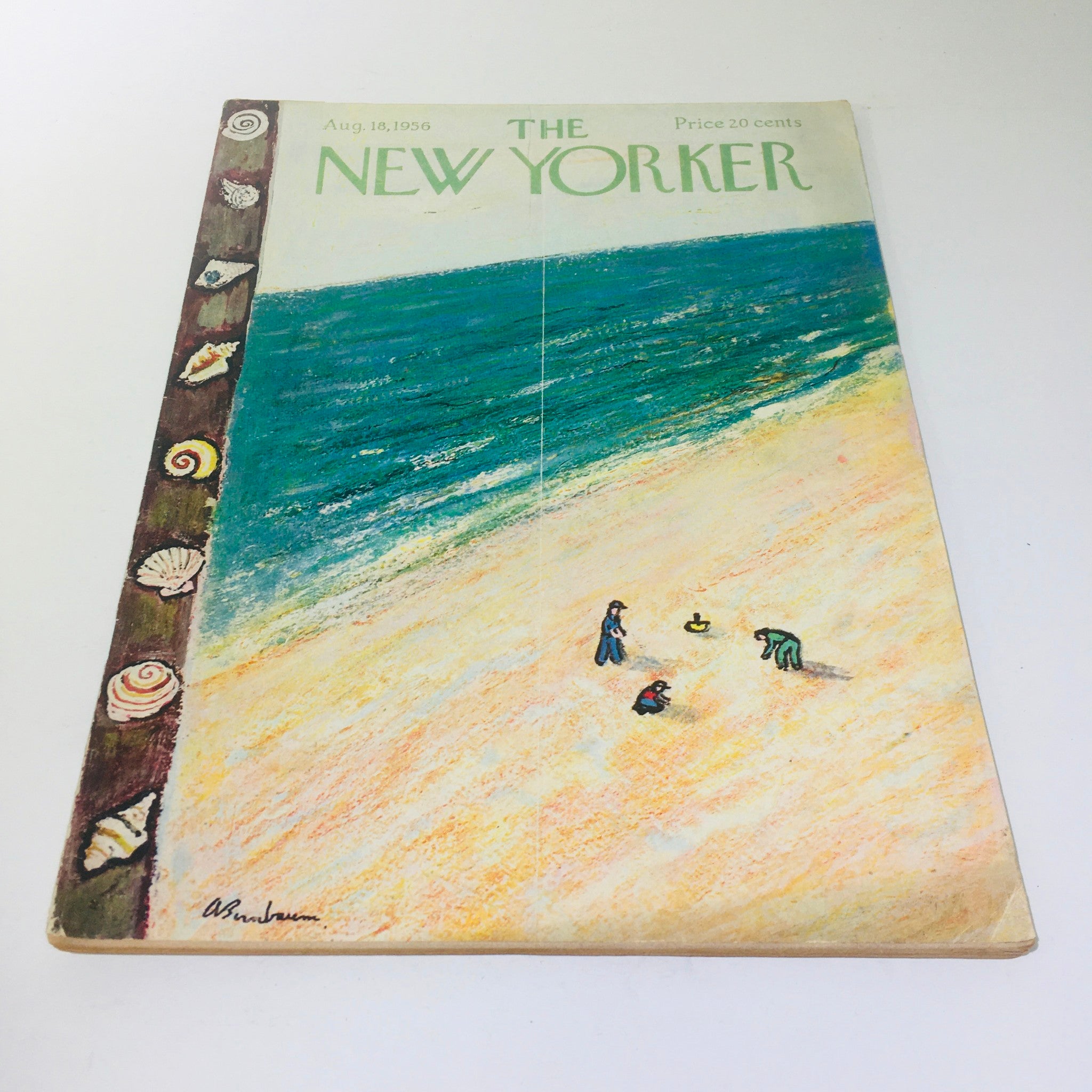 The New Yorker Magazine August 18 1956 Full Theme Cover by Abe Birnbaum