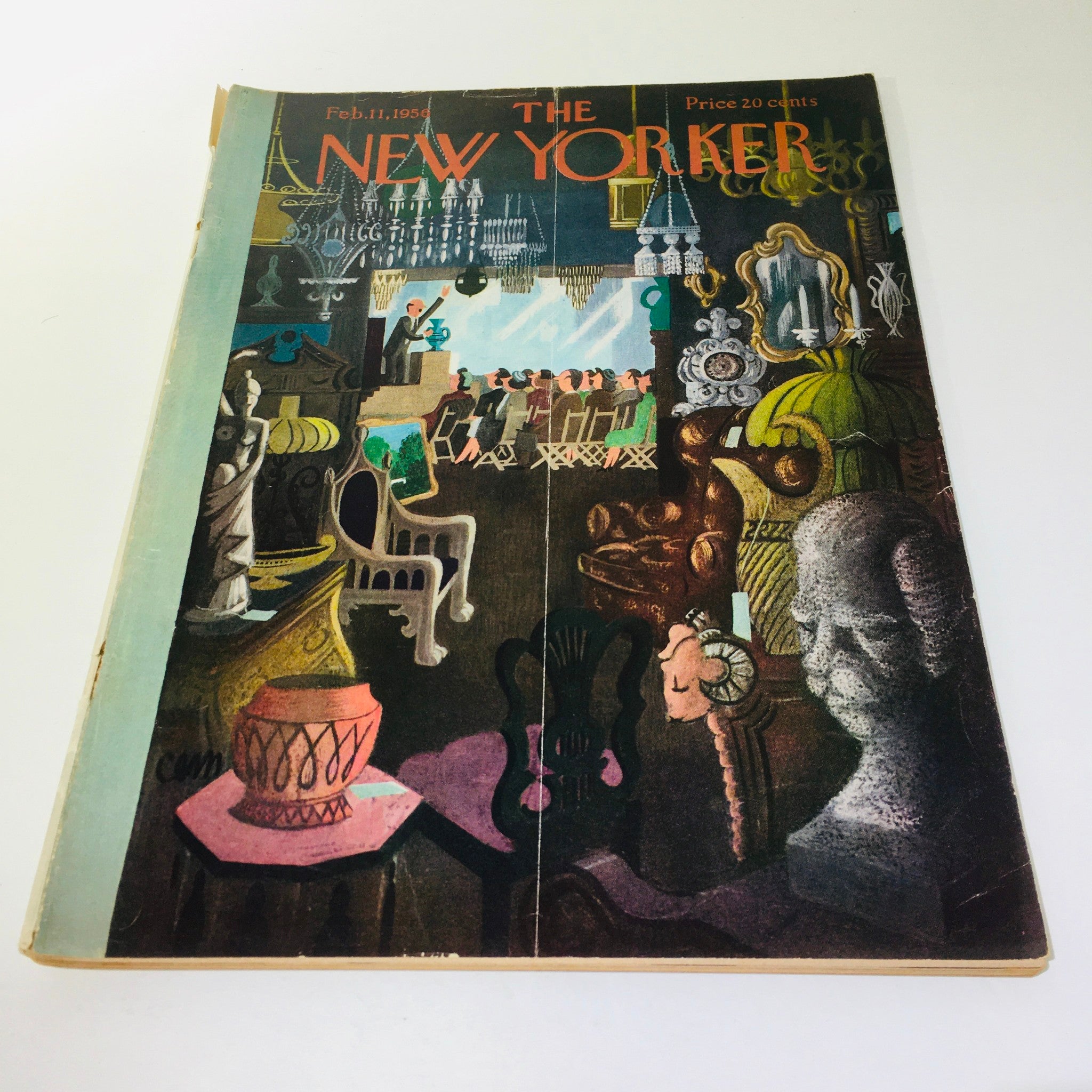 The New Yorker Magazine February 11 1956 Full Theme Cover by Charles E. Martin