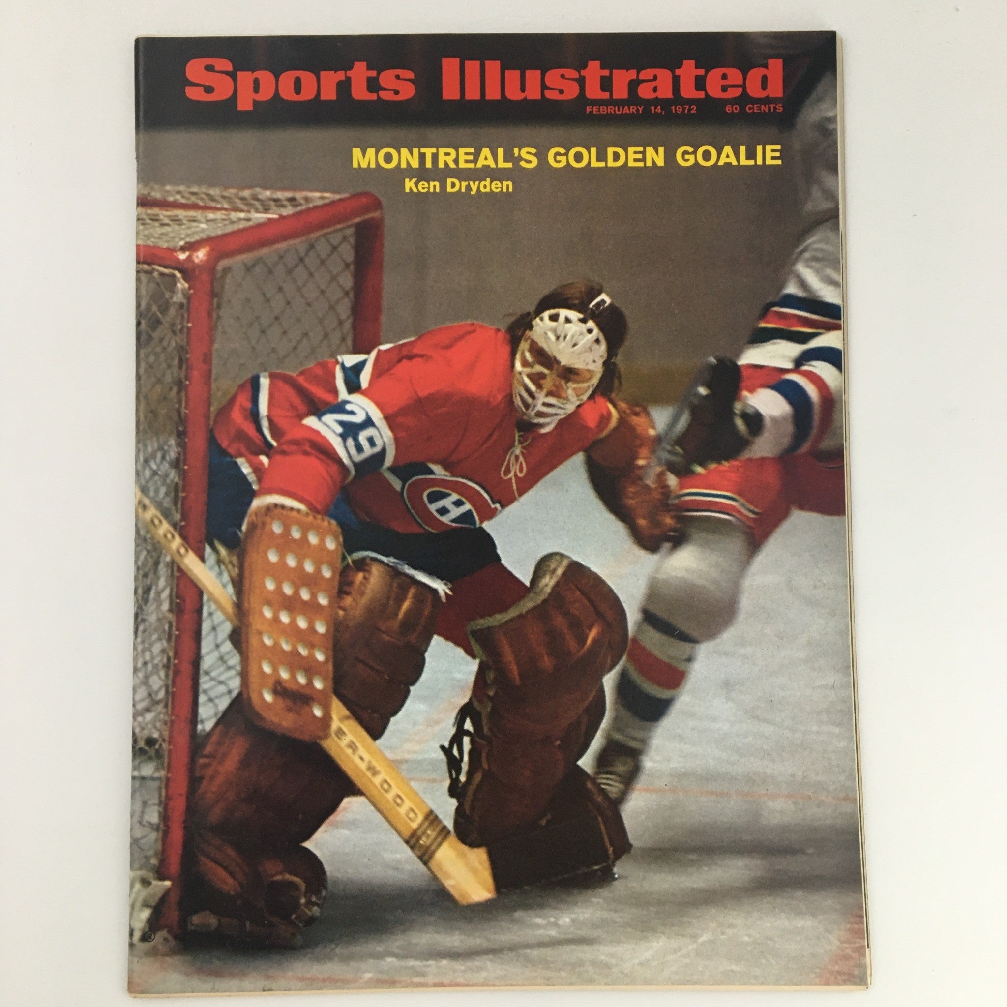 VTG Sports Illustrated Magazine February 14 1972 Ken Dryden Cover, Newsstand