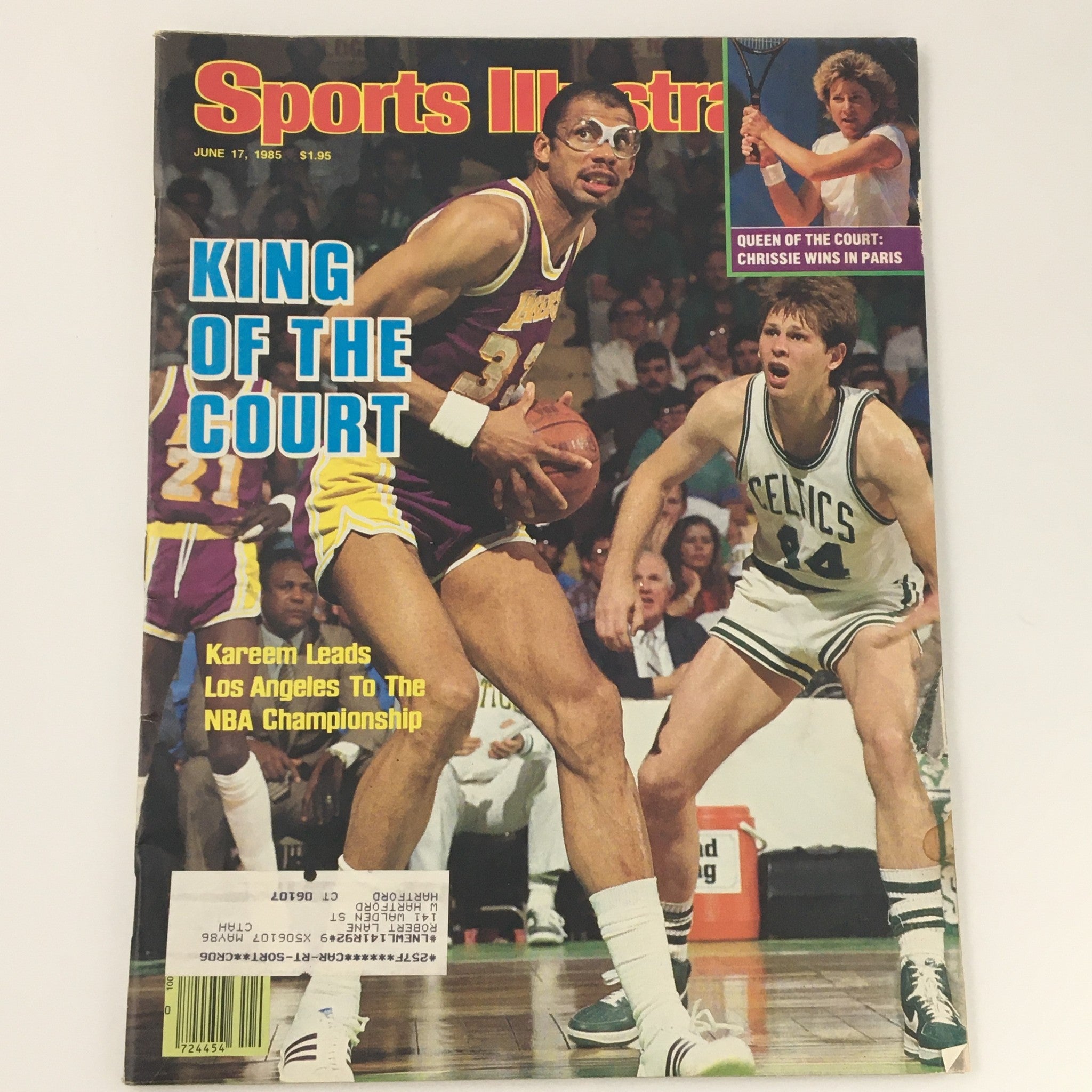 VTG Sports Illustrated Magazine June 17 1985 Kareem Abdul-Jabbar, Michael Cooper