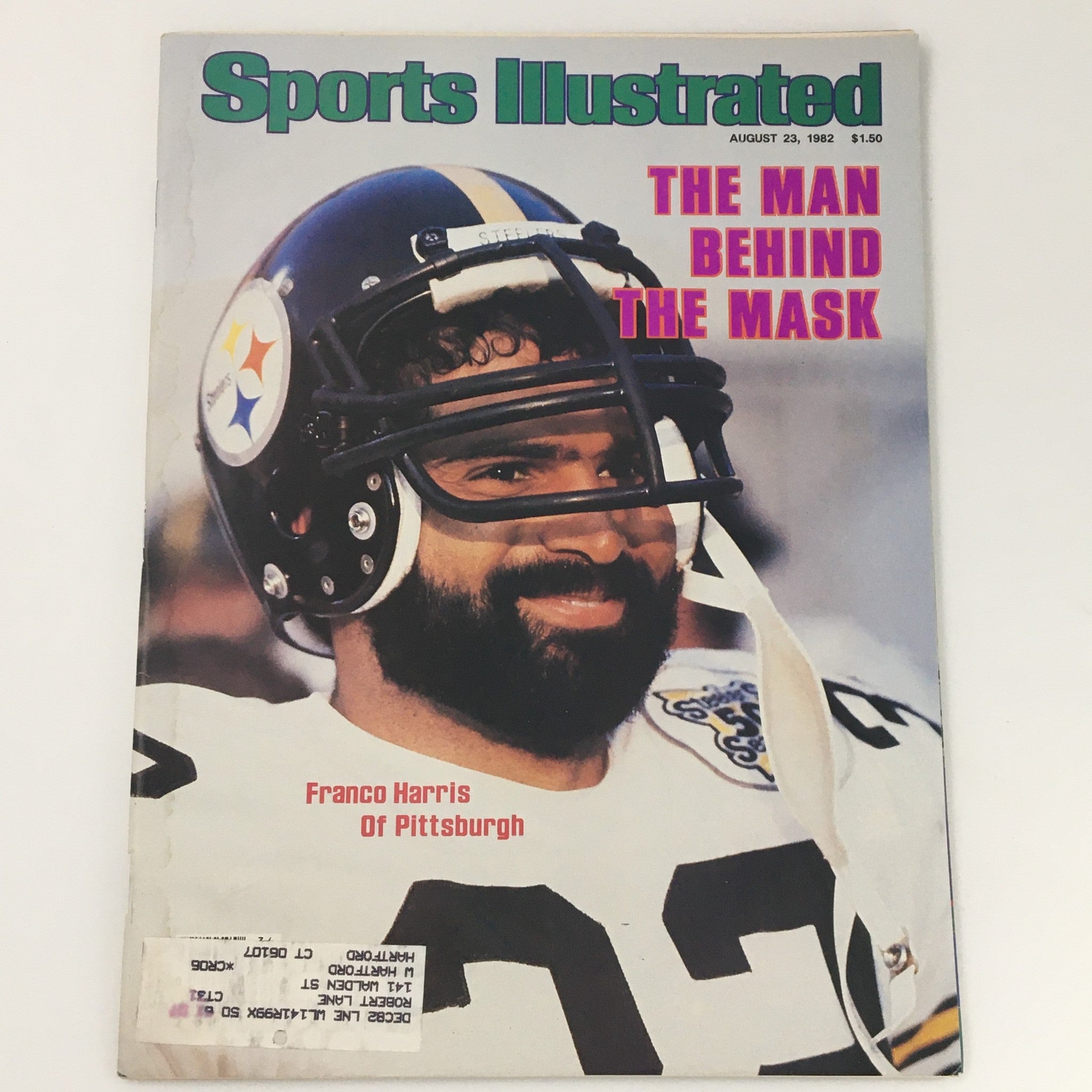 VTG Sports Illustrated Magazine August 23 1982 Franco Harris of Pittsburgh Cover