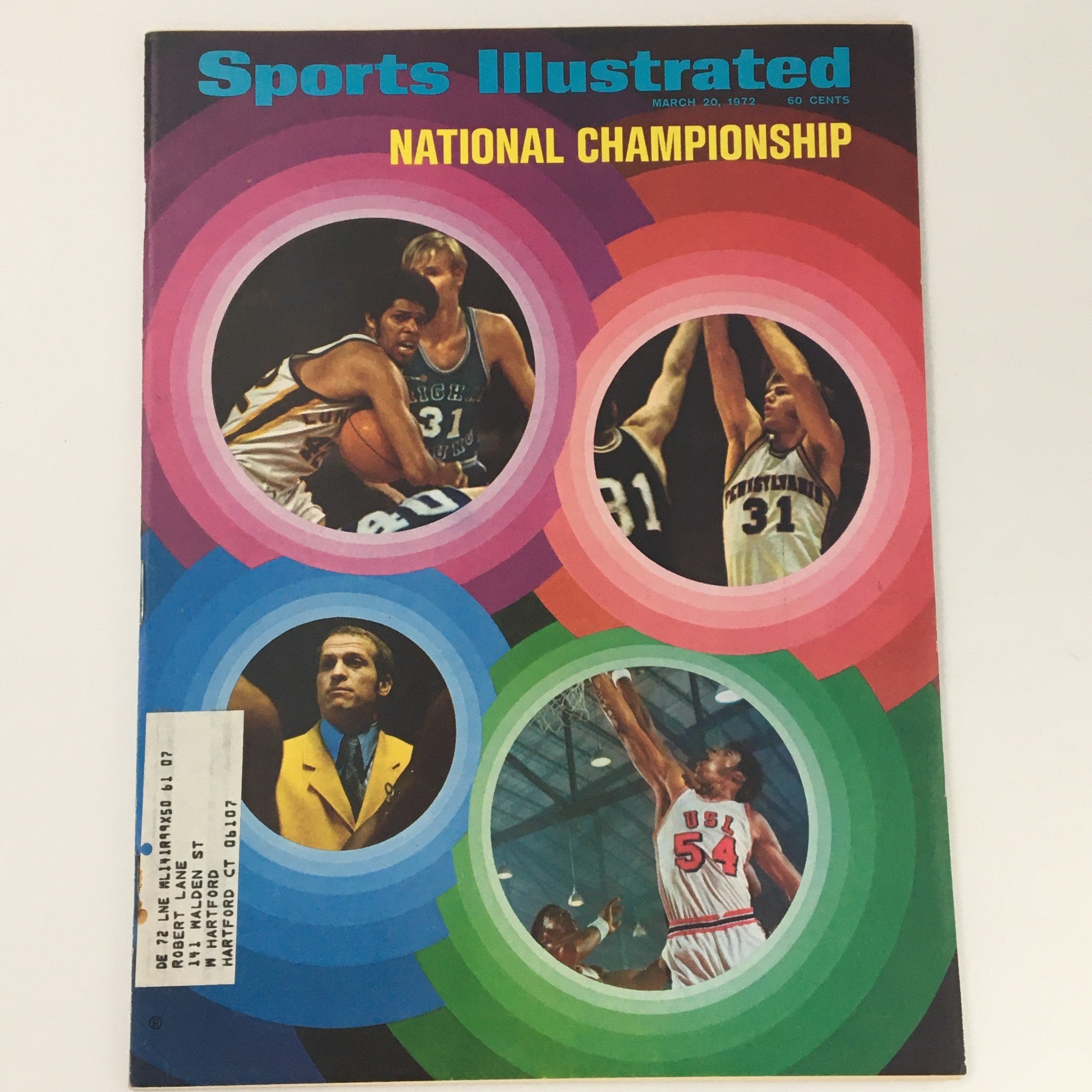 VTG Sports Illustrated Magazine March 20 1972 NCAA Final 4 Championship