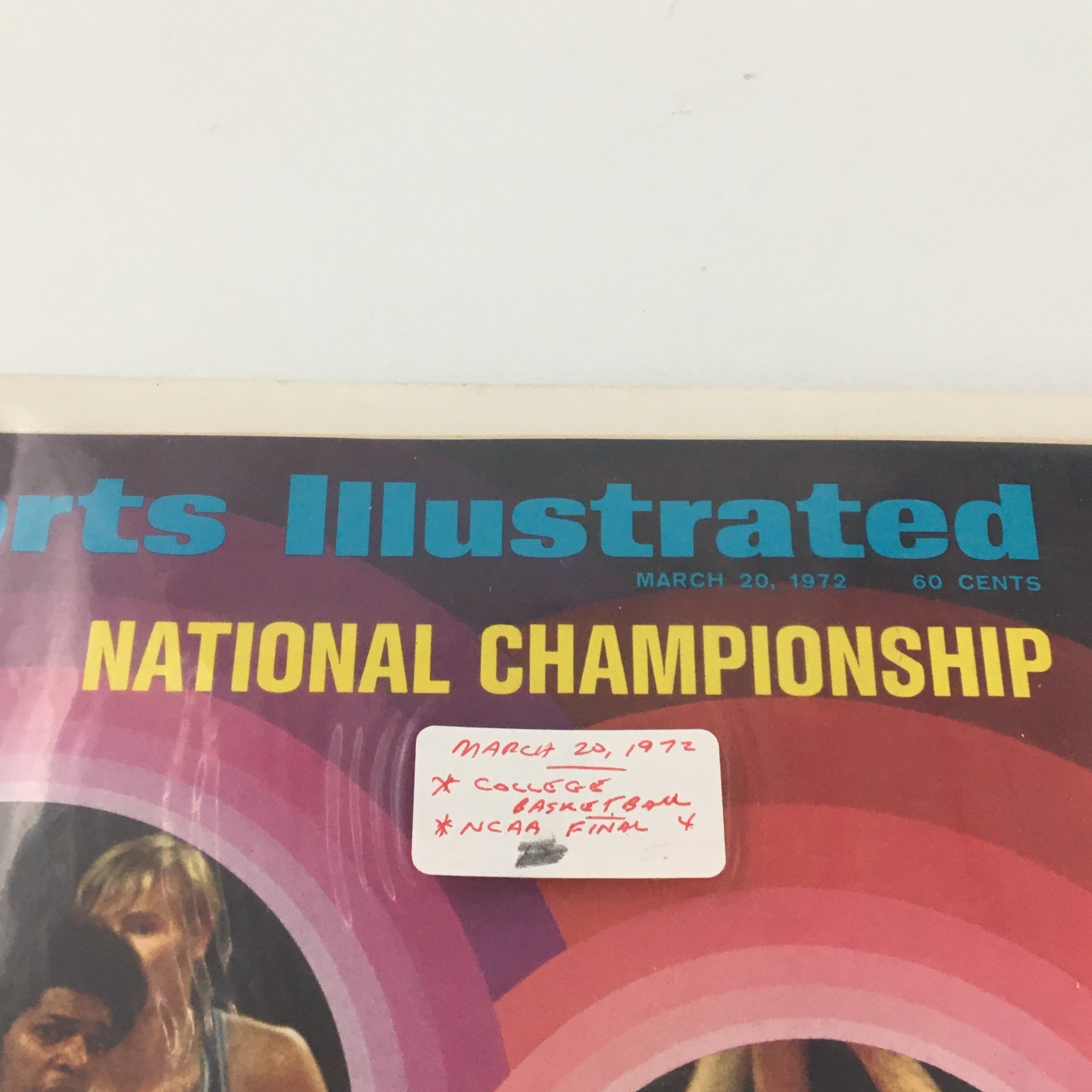 VTG Sports Illustrated Magazine March 20 1972 NCAA Final 4 Championship