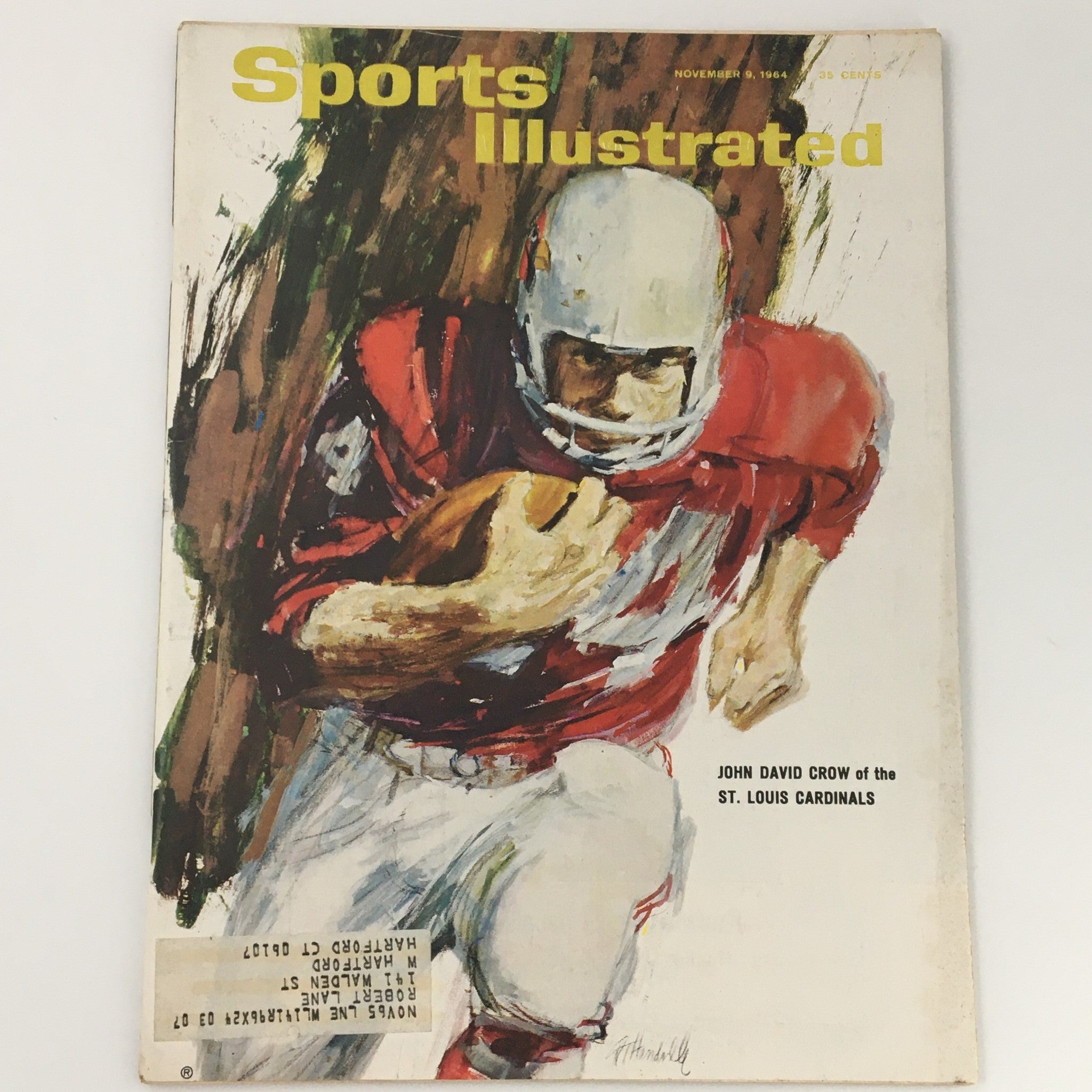 VTG Sports Illustrated Magazine November 9 1964 Cardinals' John David Crow Cover