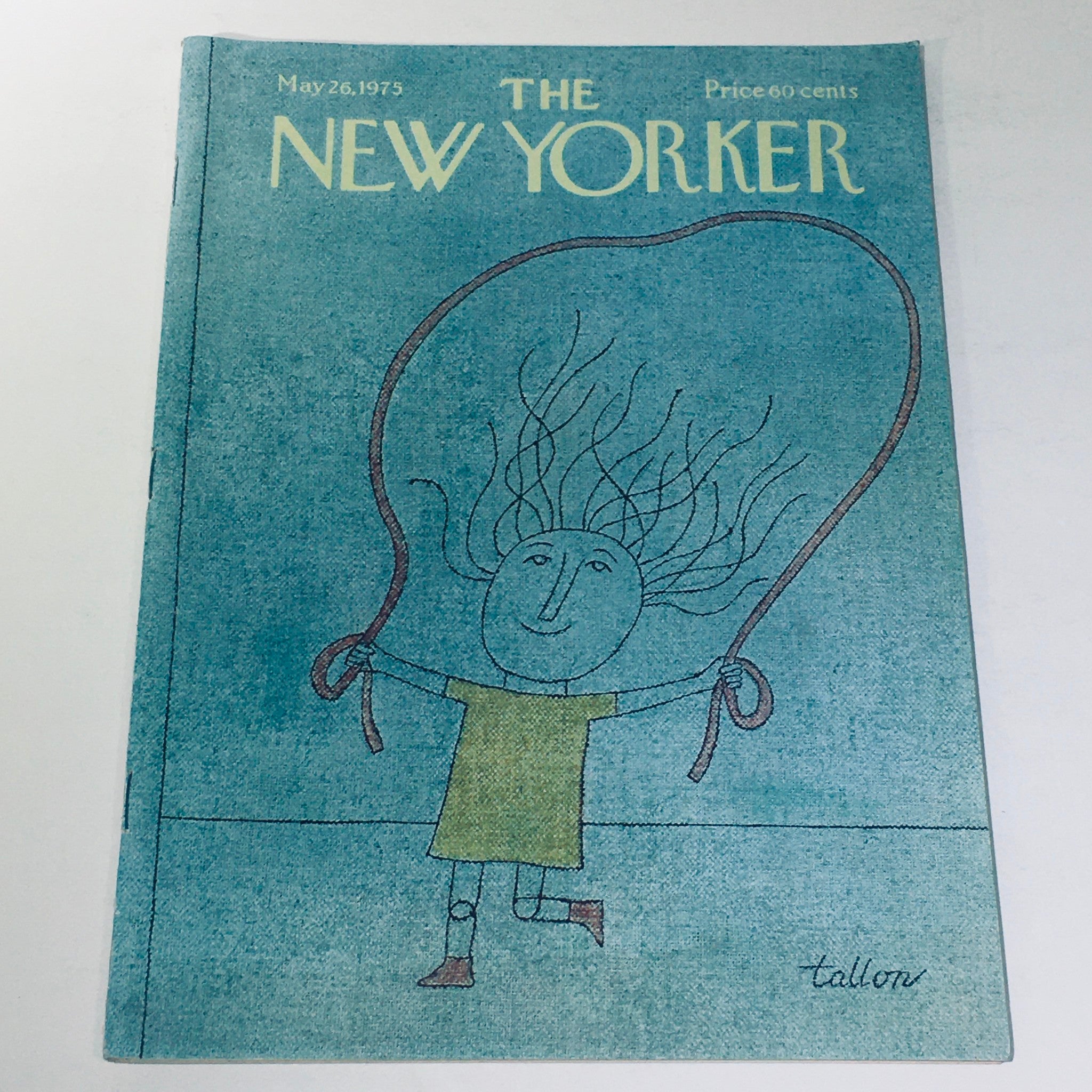 The New Yorker Magazine May 26 1975 Full Theme Cover by Robert Tallon No Label