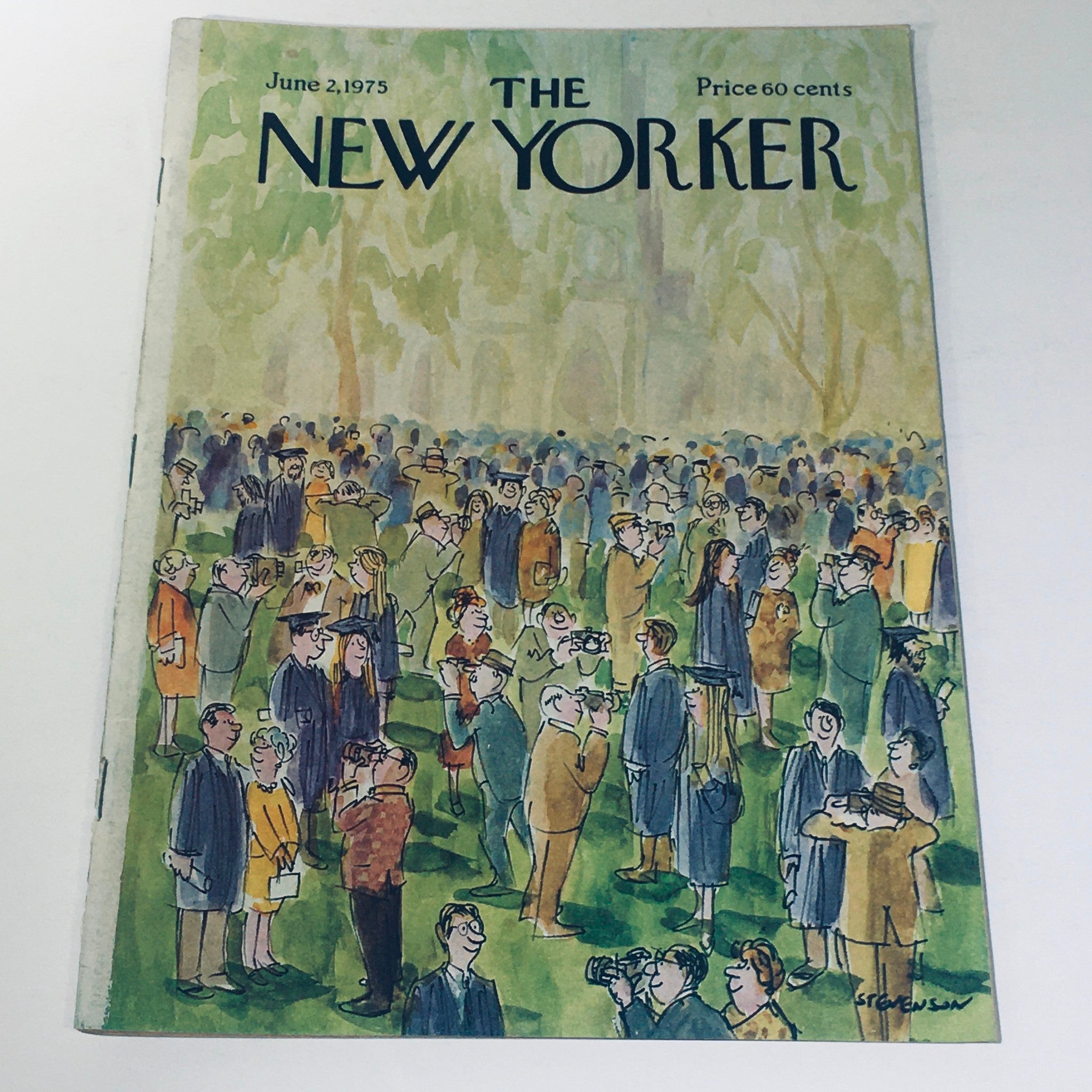 The New Yorker Magazine June 2 1975 Graduation Cover by James Stevenson No Label