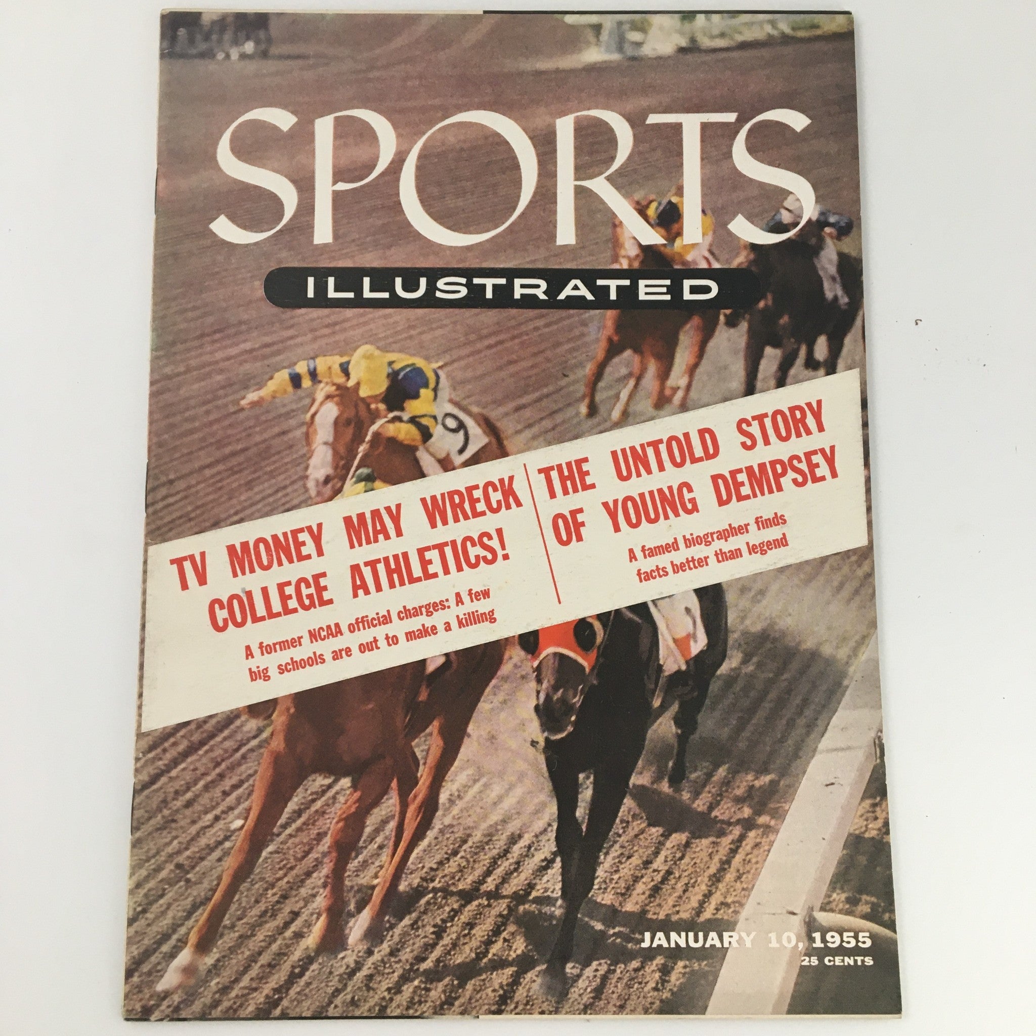 VTG Sports Illustrated Magazine January 10 1955 Young Dempsey Feature, Newsstand