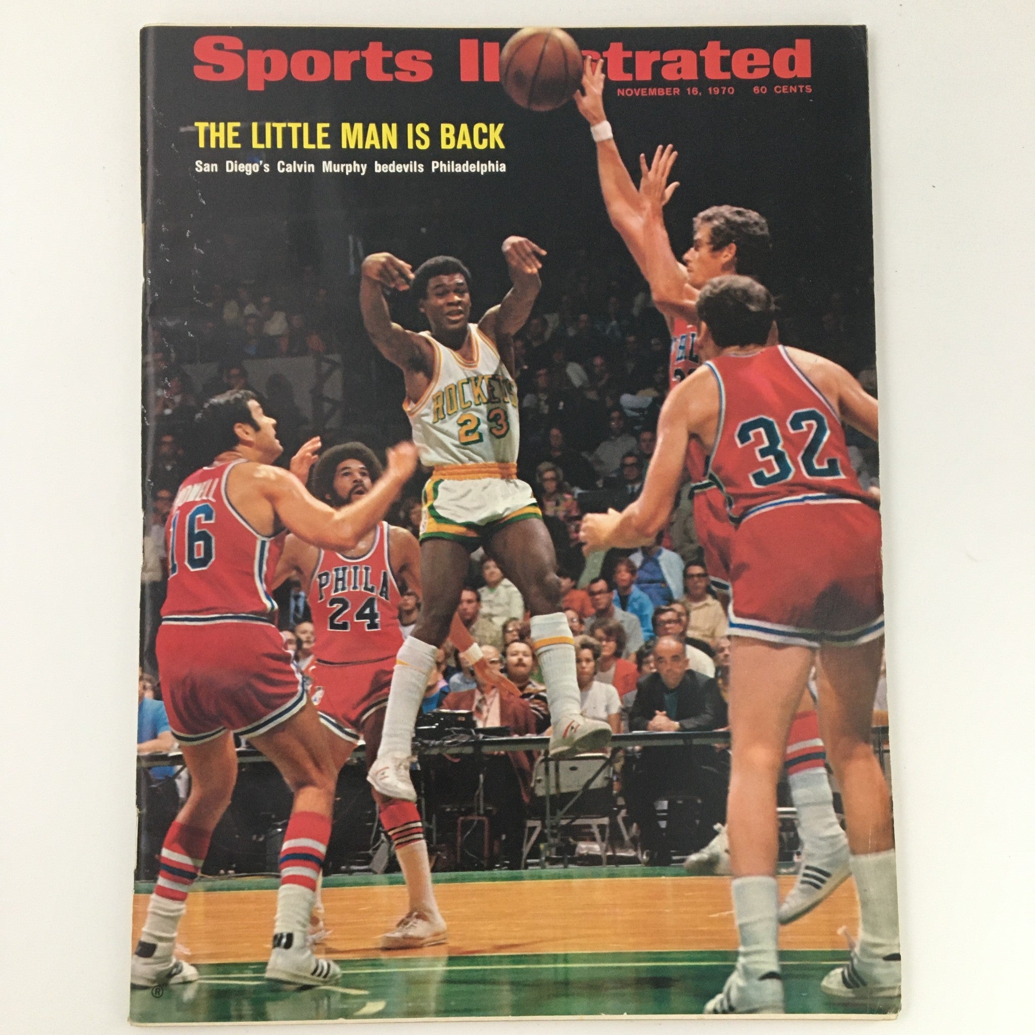 VTG Sports Illustrated Magazine November 16 1970 Calvin Murphy Cover, Newsstand