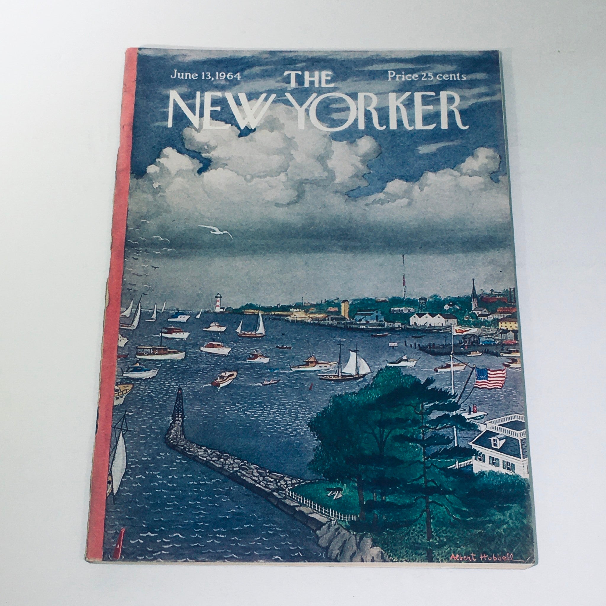 The New Yorker Magazine June 13 1964 Full Theme Cover by Albert Hubbell No Label