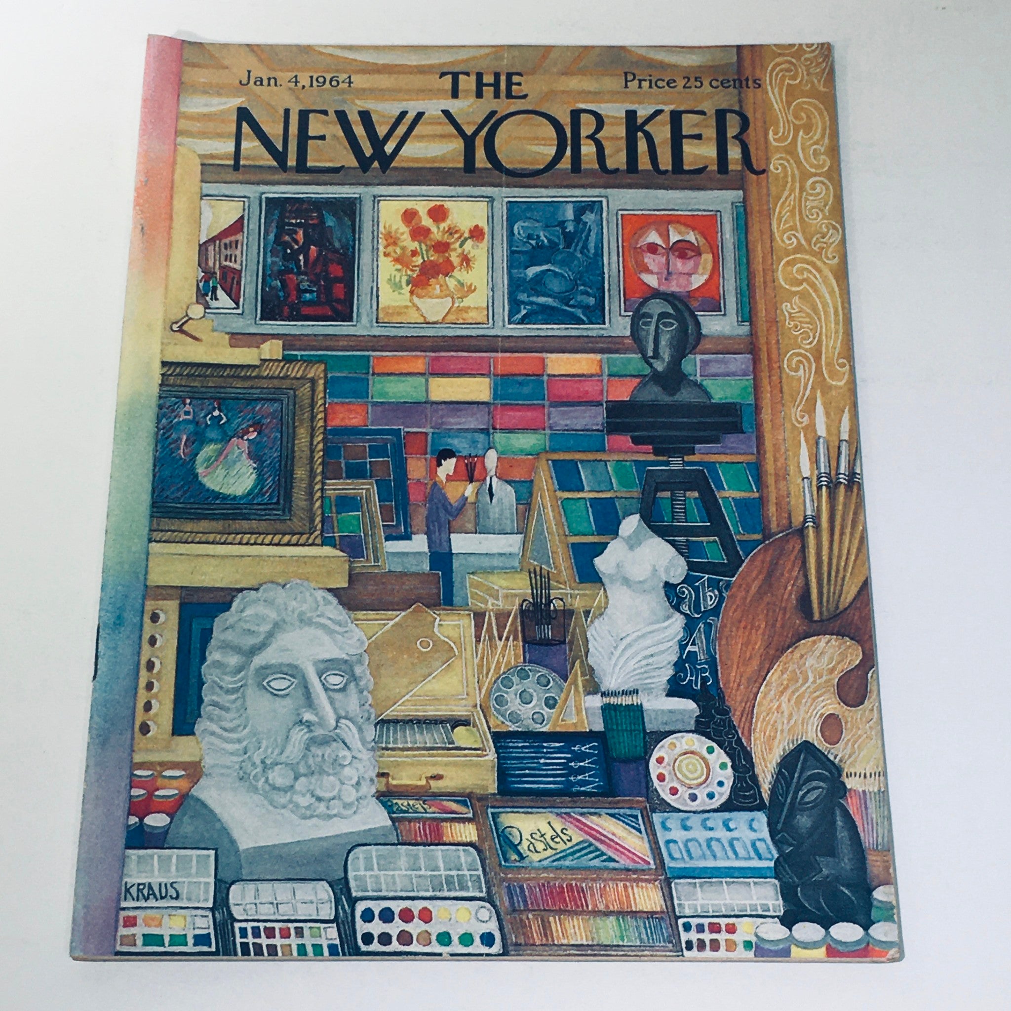 The New Yorker Magazine January 4 1964 The Art Store by Robert Kraus No Label