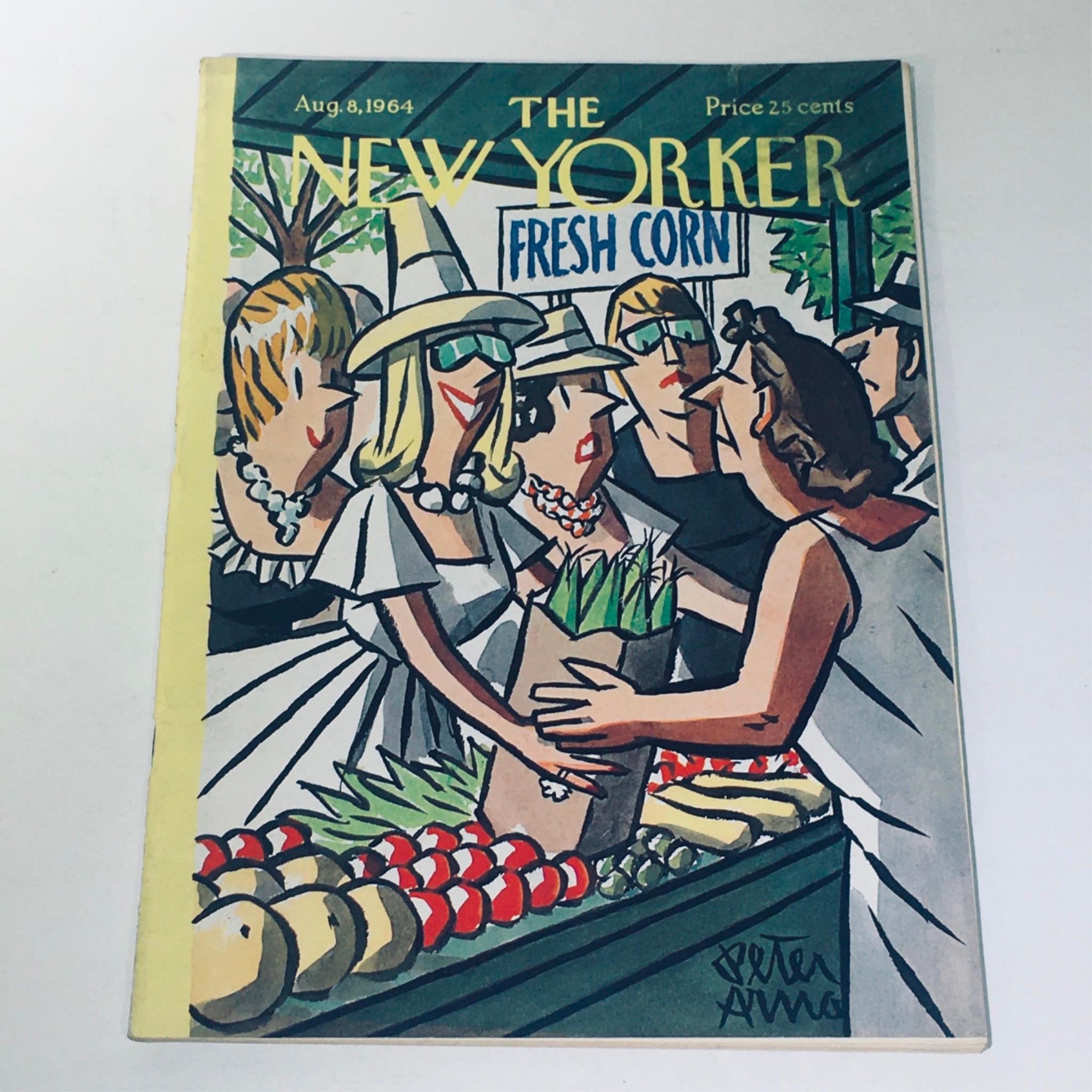 The New Yorker Magazine August 8 1964 Farmer's Market by Peter Arno No Label