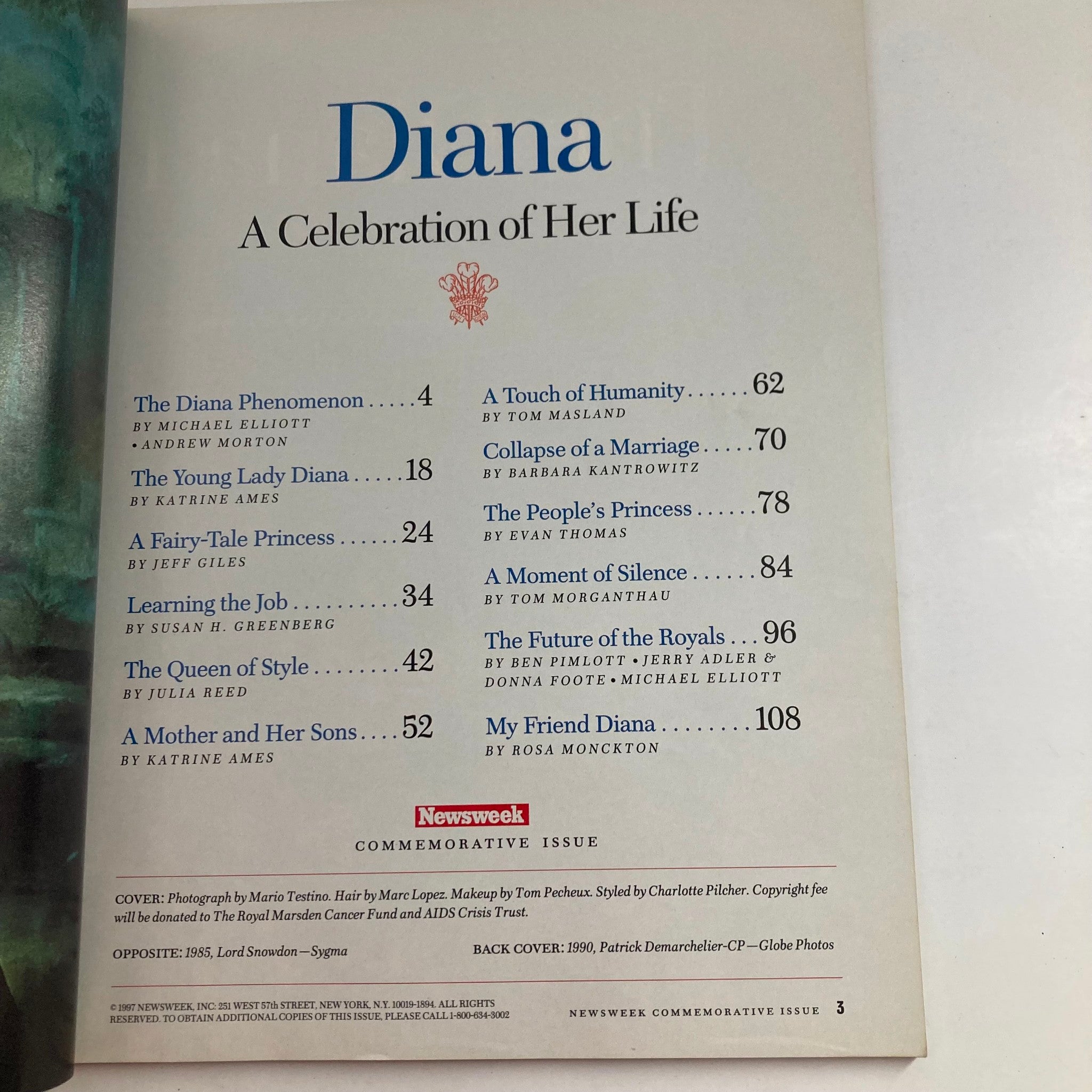 Newsweek Magazine September 1997 Diana Spencer A Celebration of Life No Label VG