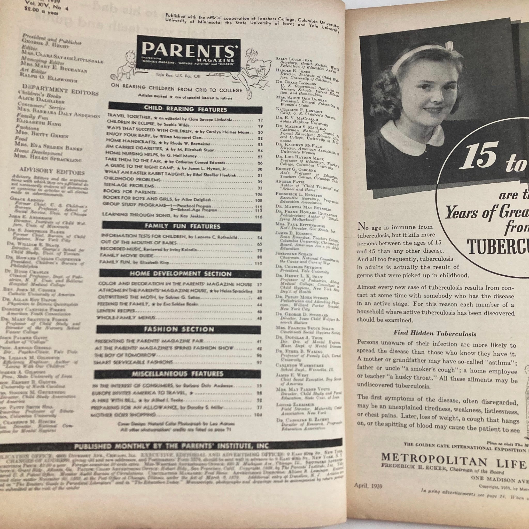 VTG Parents' Magazine April 1939 Ways That Succeed with Children