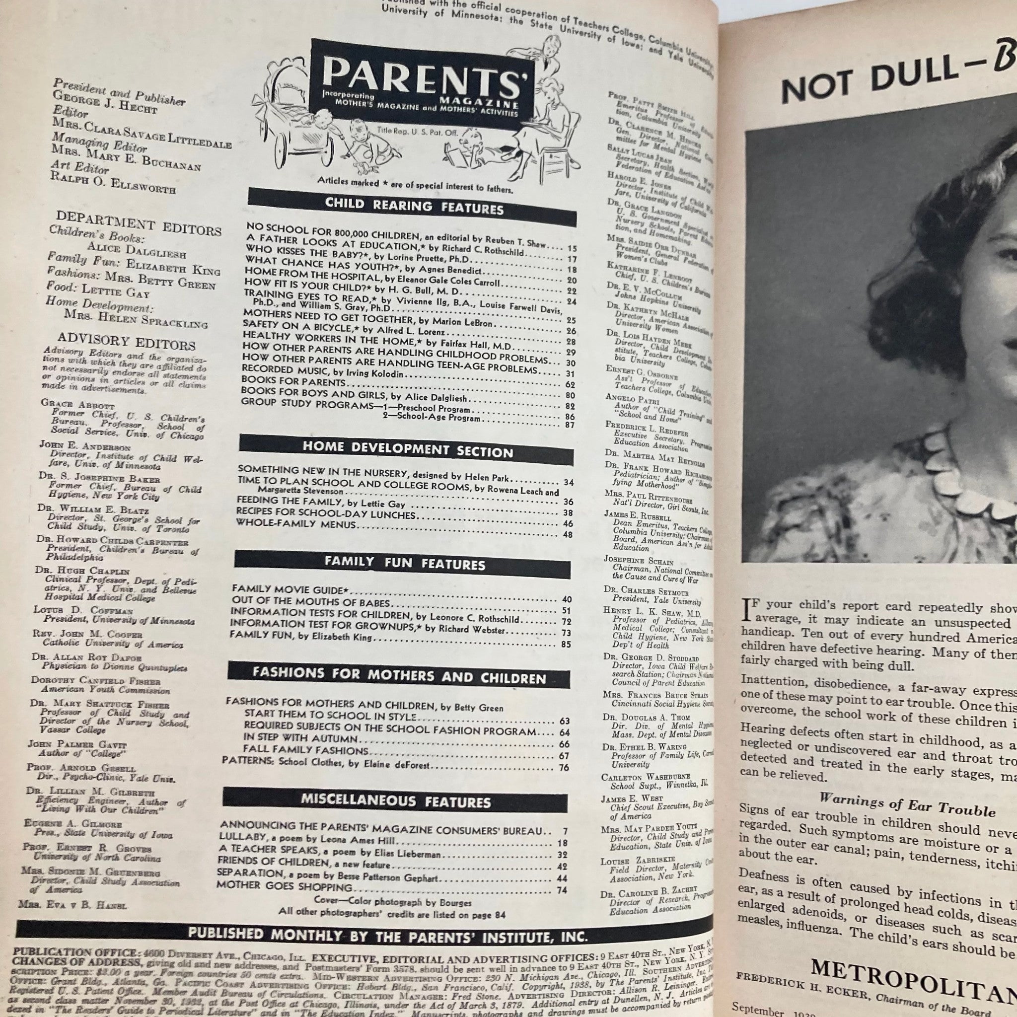 VTG Parents' Magazine September 1938 A Father Looks at Education