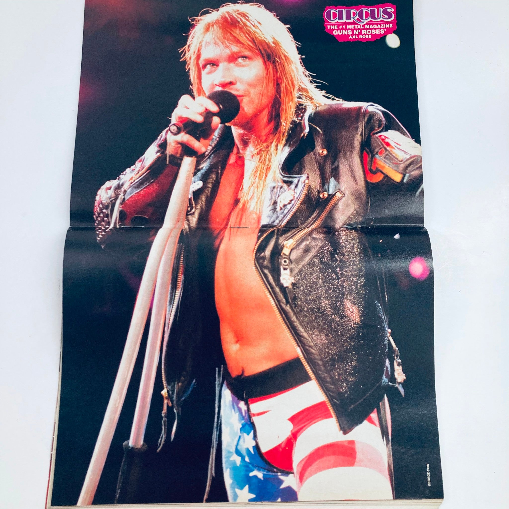 Circus Magazine September 30 1991 Axl Rose Guns N' Roses w Poster No Label