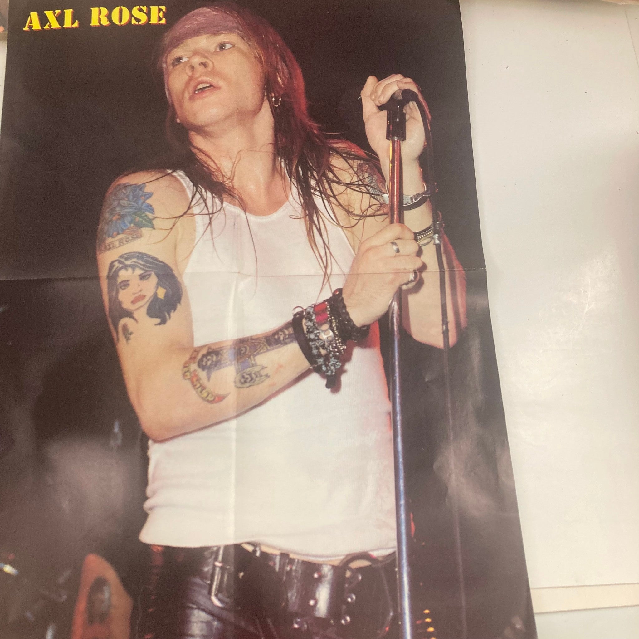 Circus Magazine July 31 1991 Axl Rose Guns N' Roses Roar w Poster No Label