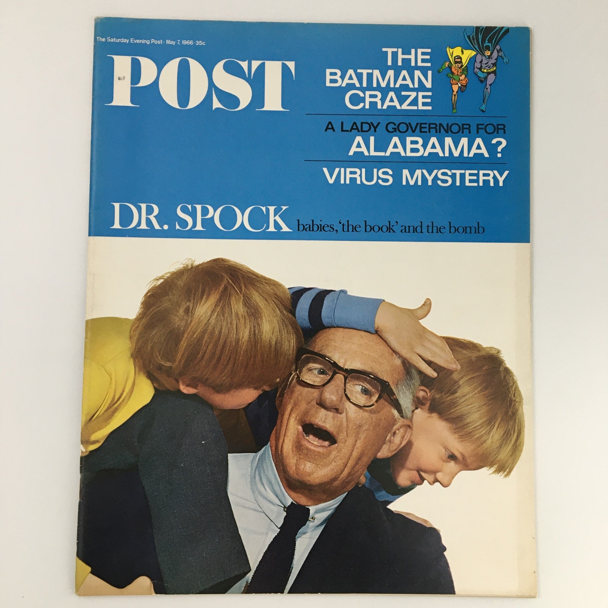 The Saturday Evening Post May 7 1966 Dr. Benjamin Spock Cover Feature, Newsstand