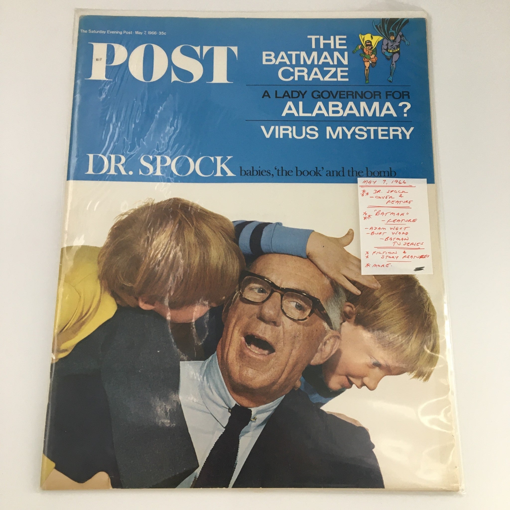 The Saturday Evening Post May 7 1966 Dr. Benjamin Spock Cover Feature, Newsstand