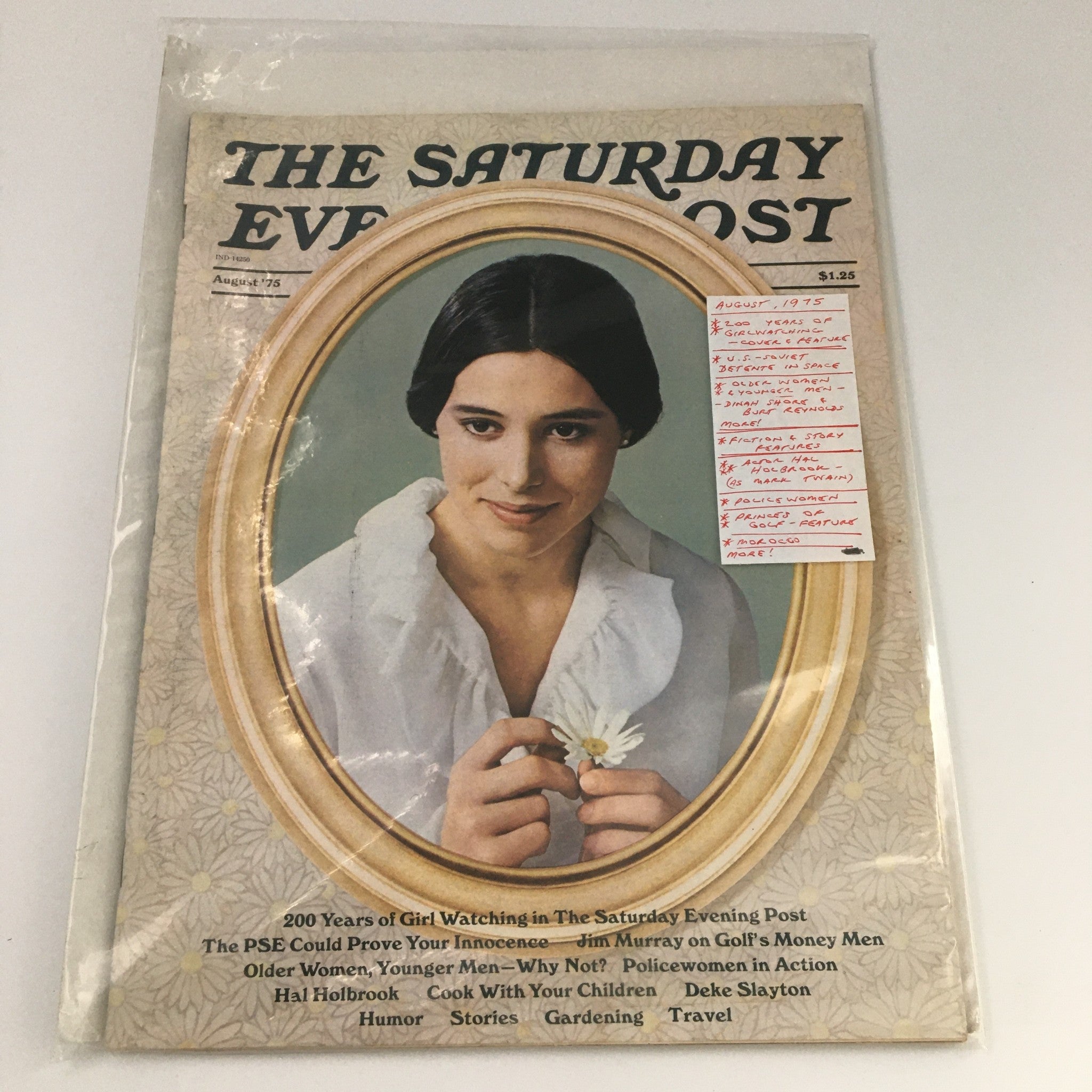 The Saturday Evening Post August 1975 200 Years of Girl Watching, Newsstand