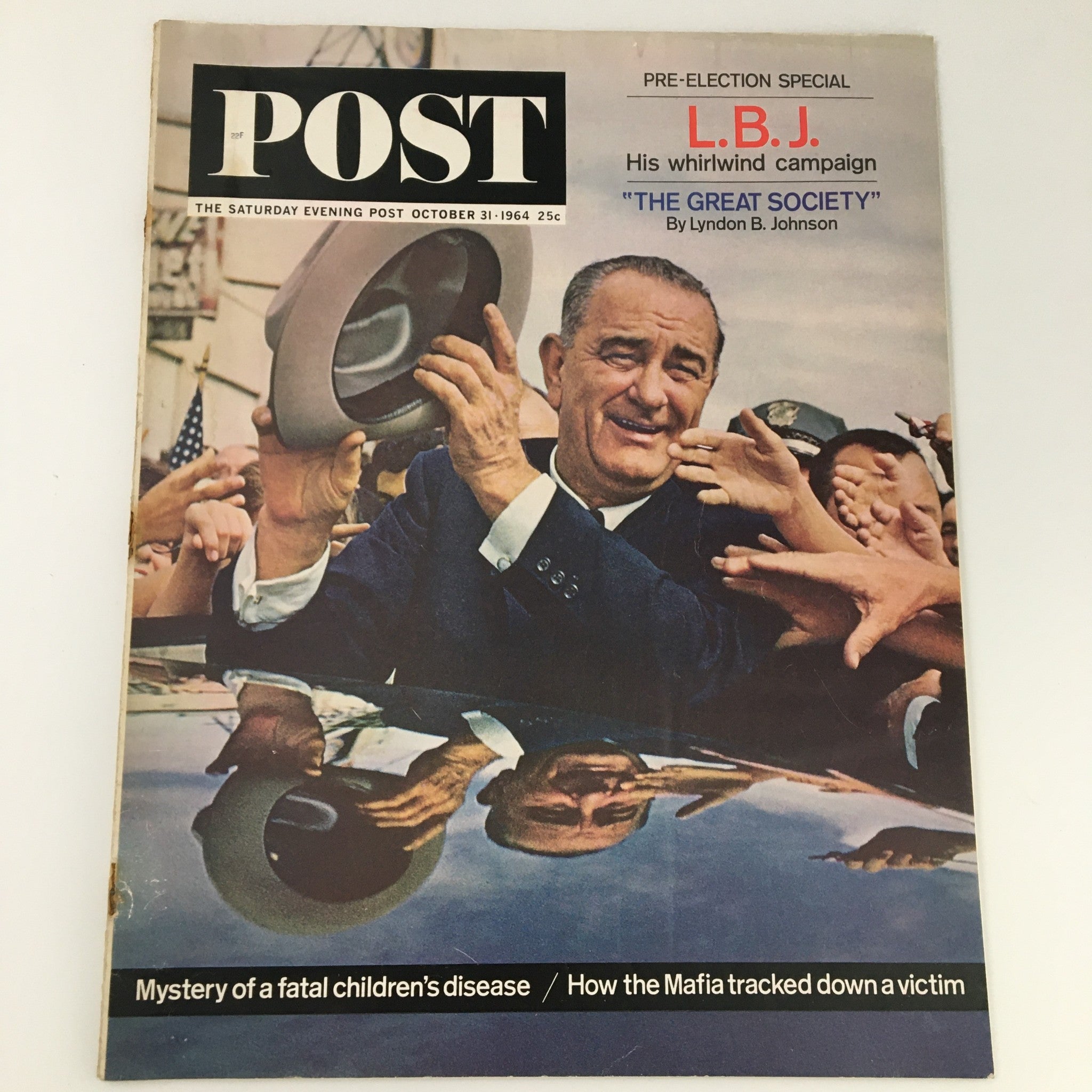 The Saturday Evening Post October 31 1964 Lyndon B. Johnson Cover, Newsstand