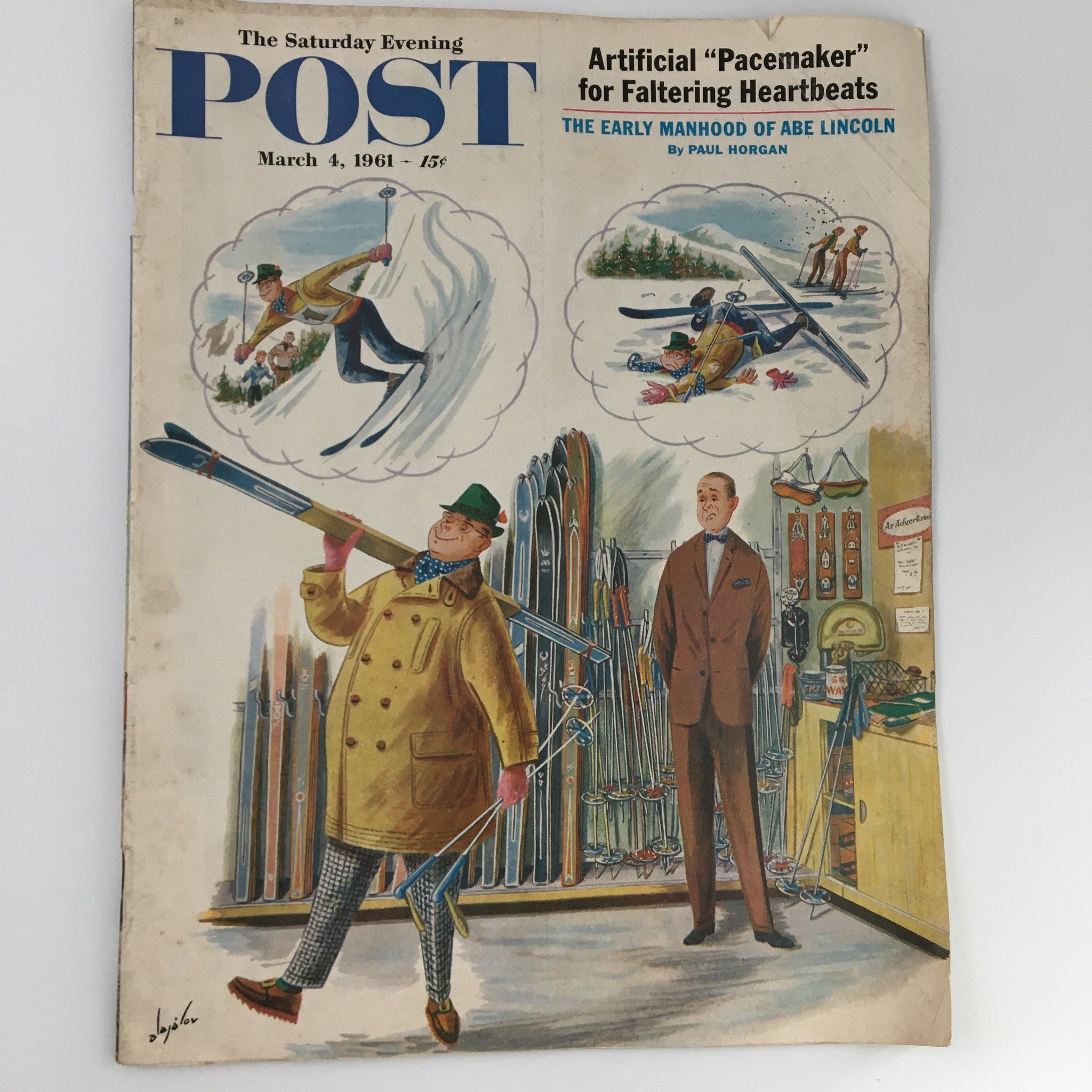 The Saturday Evening Post March 4 1961 Abraham Lincoln Feature, Newsstand