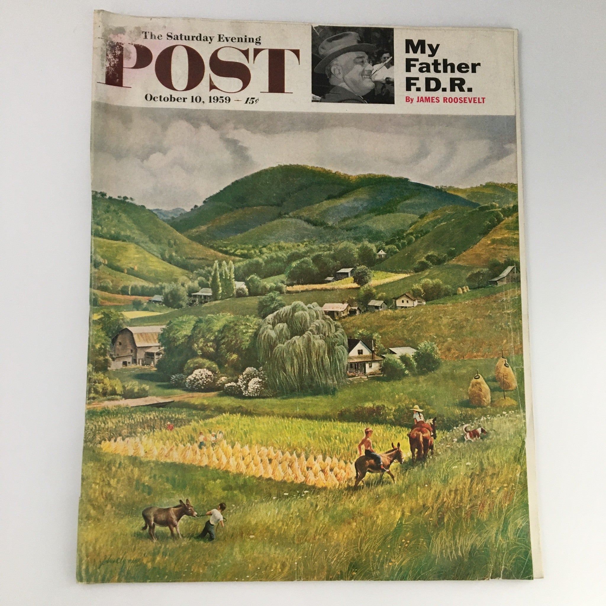 The Saturday Evening Post October 10 1959 Franklin D Roosevelt Feature Newsstand