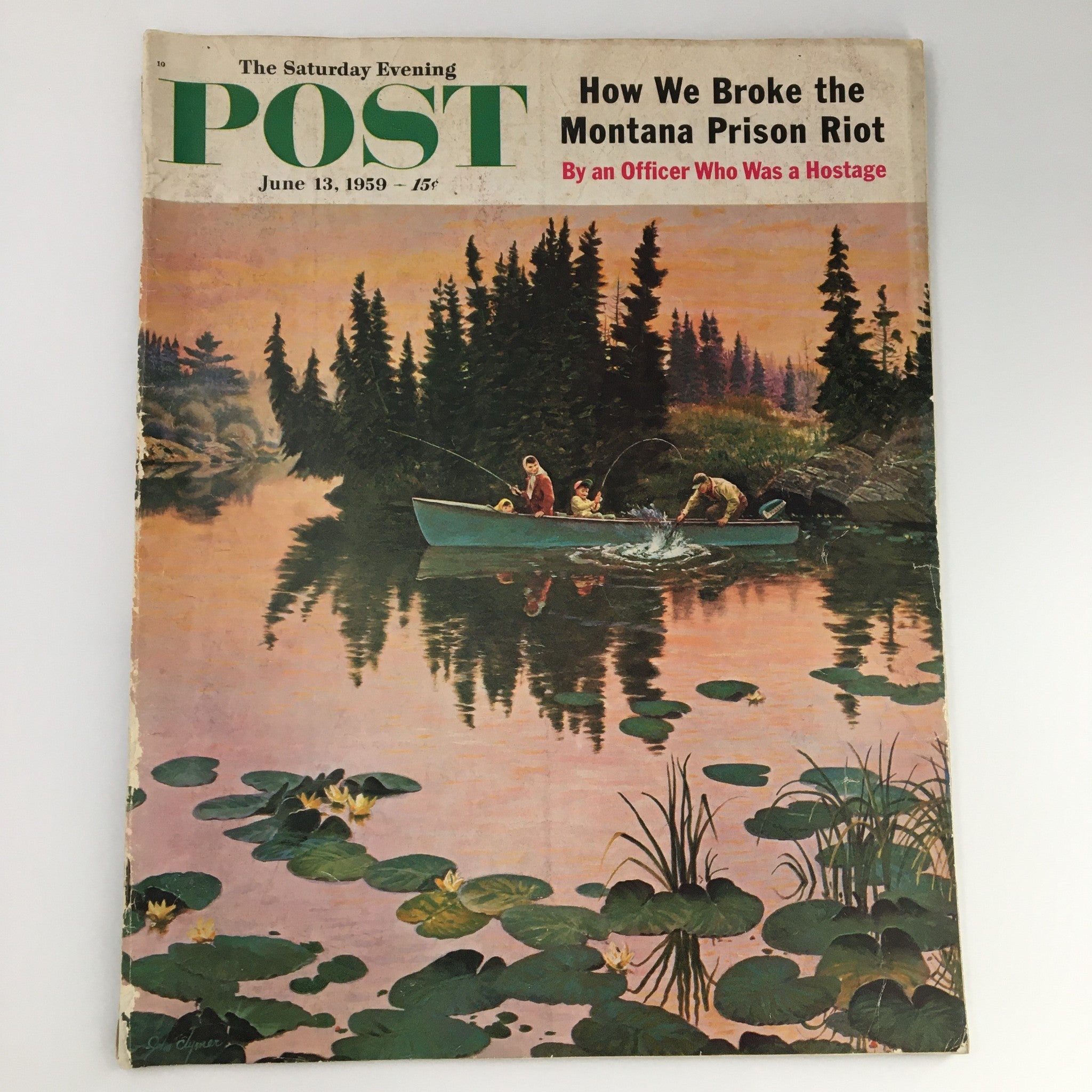 The Saturday Evening Post June 13 1959 Montana Prison Riot Feature, Newsstand