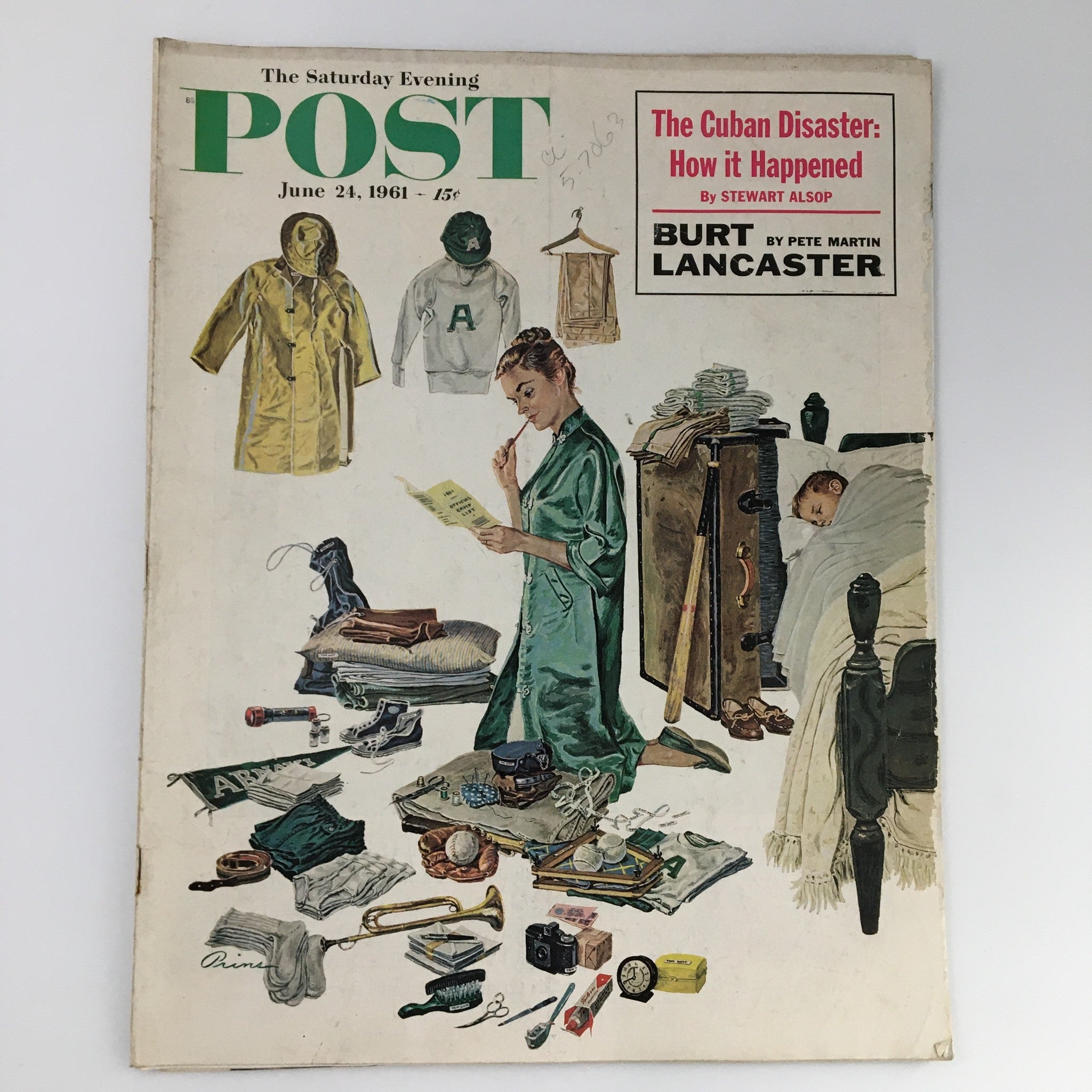 The Saturday Evening Post June 24 1961 Burt Lancaster Feature, Newsstand