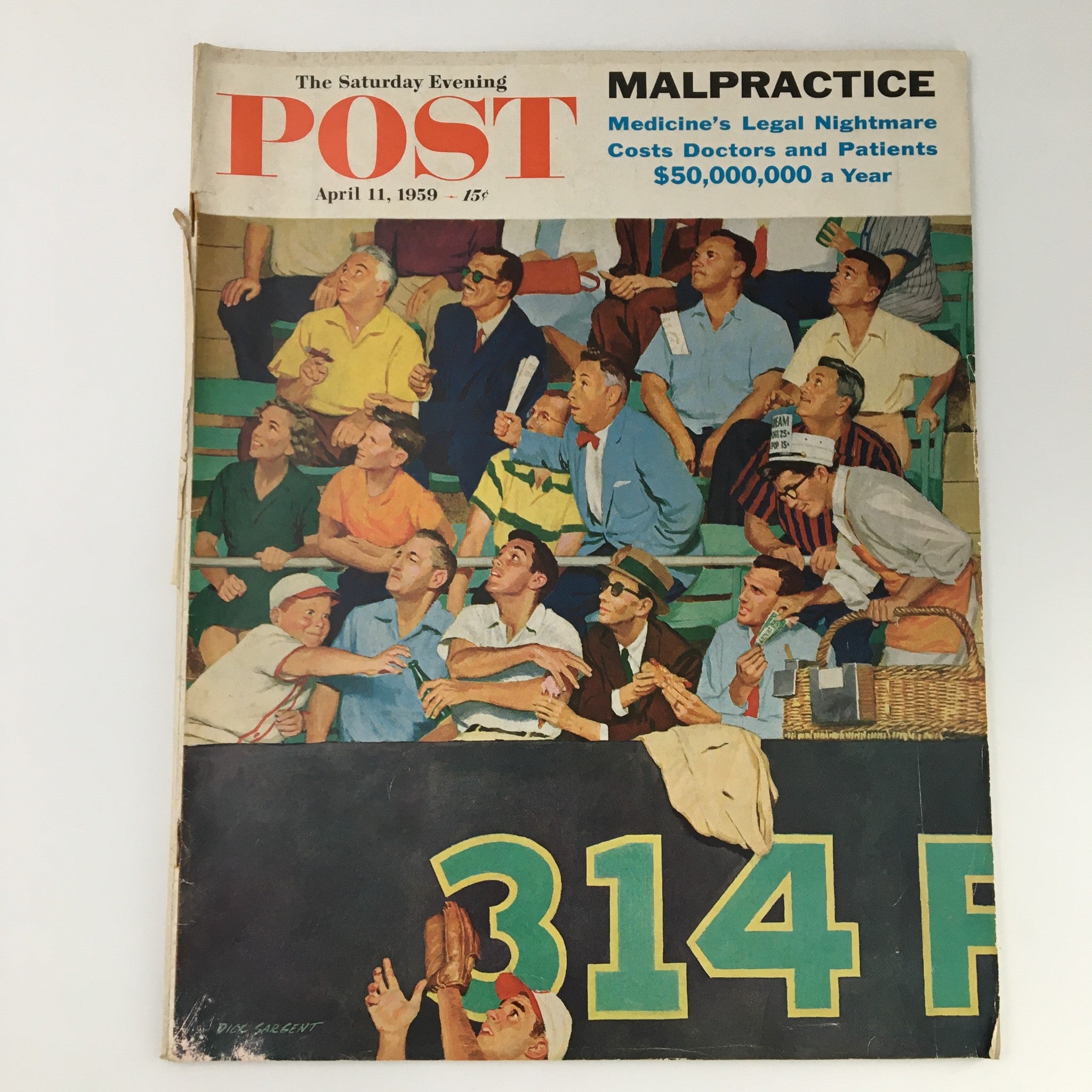 The Saturday Evening Post April 11 1959 Malpractice in Medicine Feature No Label