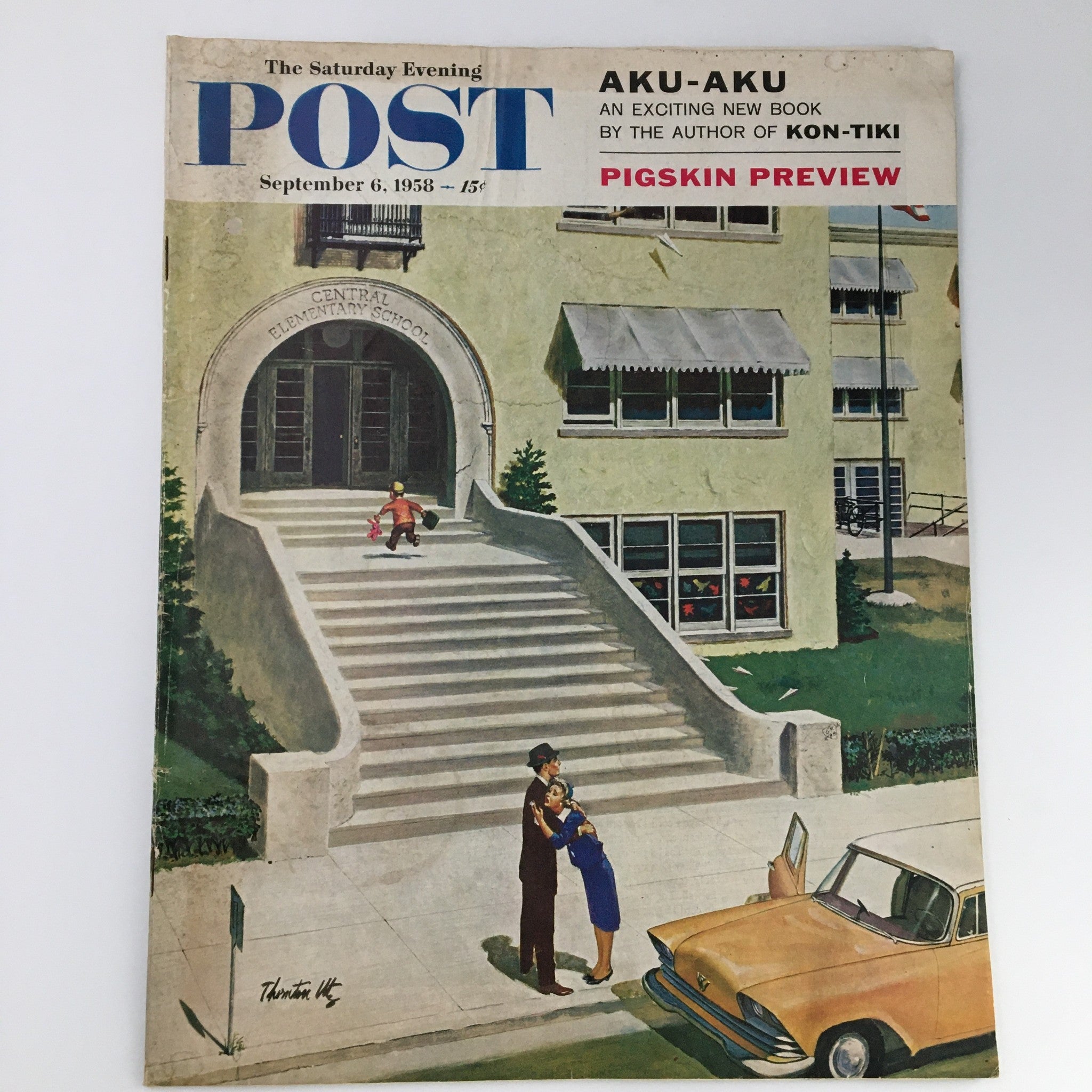 The Saturday Evening Post September 6 1958 Pigskin Review Feature, Newsstand