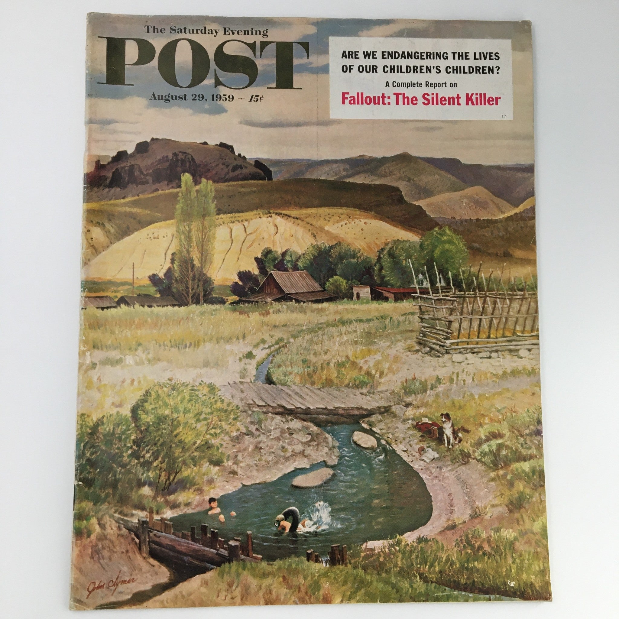 The Saturday Evening Post August 29 1959 Fallout Silent Killer Feature Newsstand